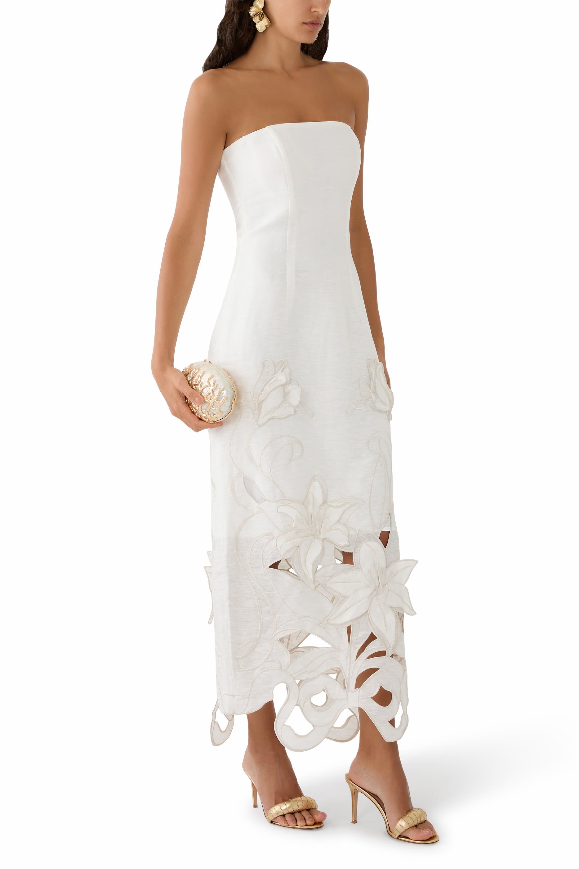 Rayna Applique Bustier Maxi Dress 