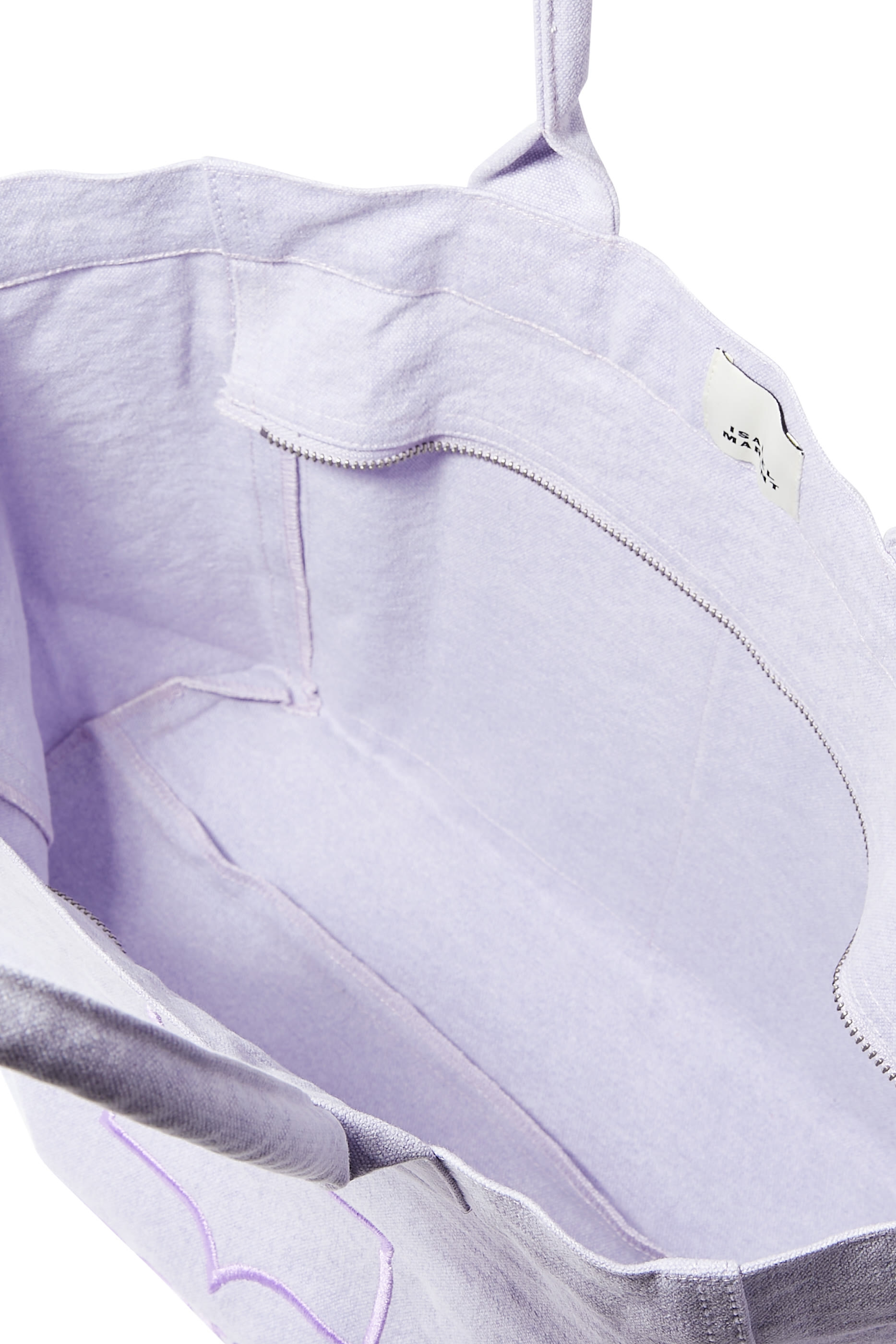 Yenky Zipped Washed Cotton Logo Tote Bag