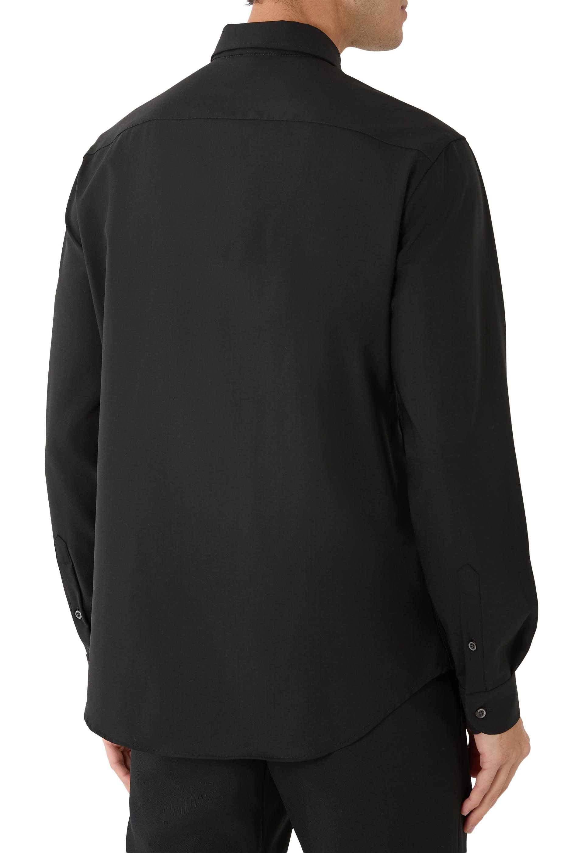 Soft-Finish Virgin-Wool Canvas Shirt