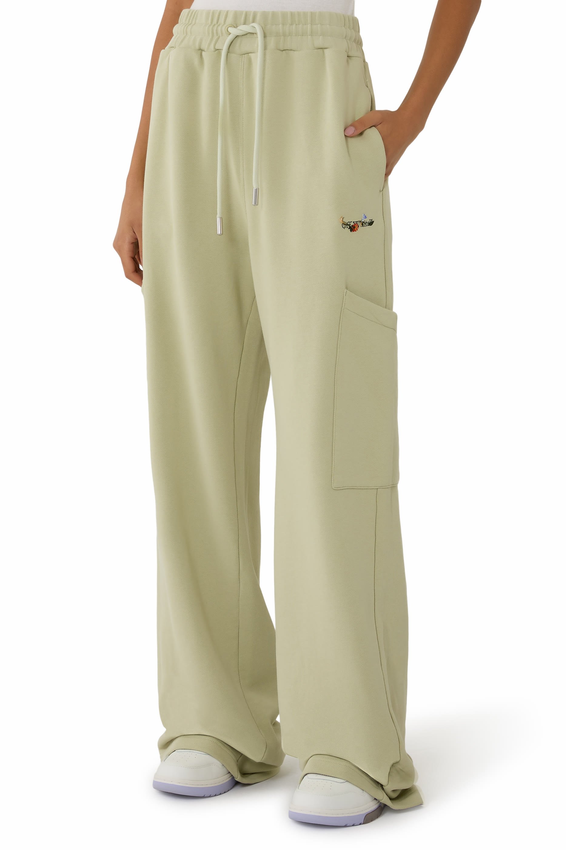 Bookish Flower Cargo Sweatpants