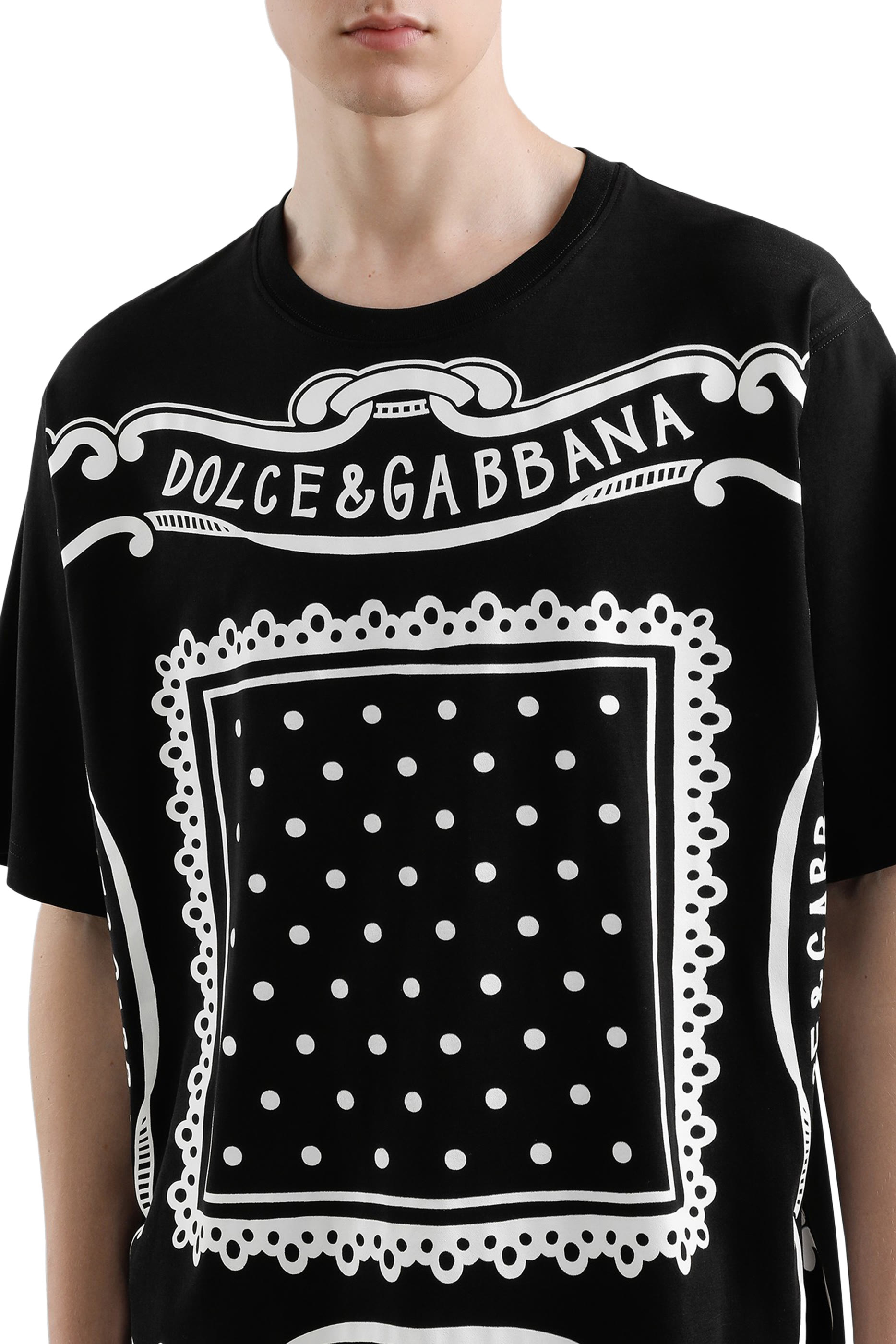 Bandana Print Cotton T-Shirt