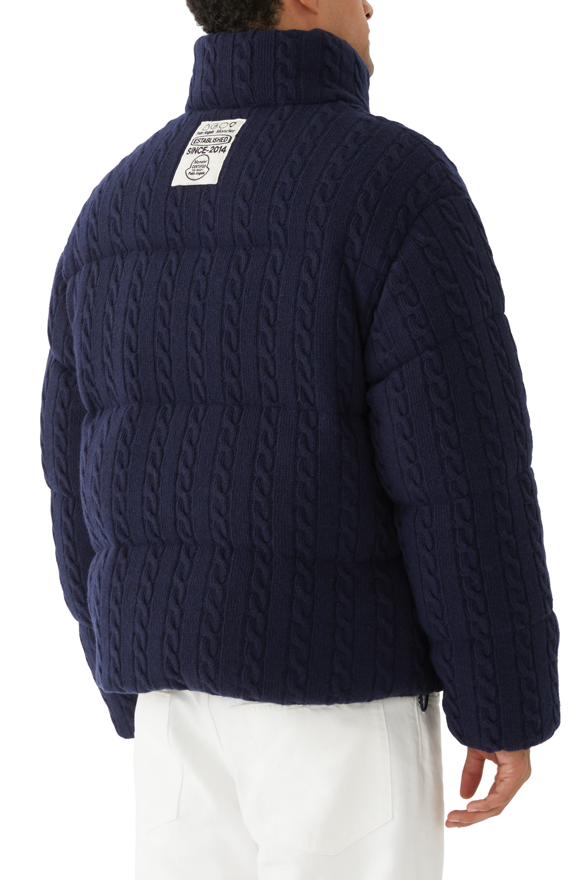 x Palm Angels Austru Wool Short Down Jacket