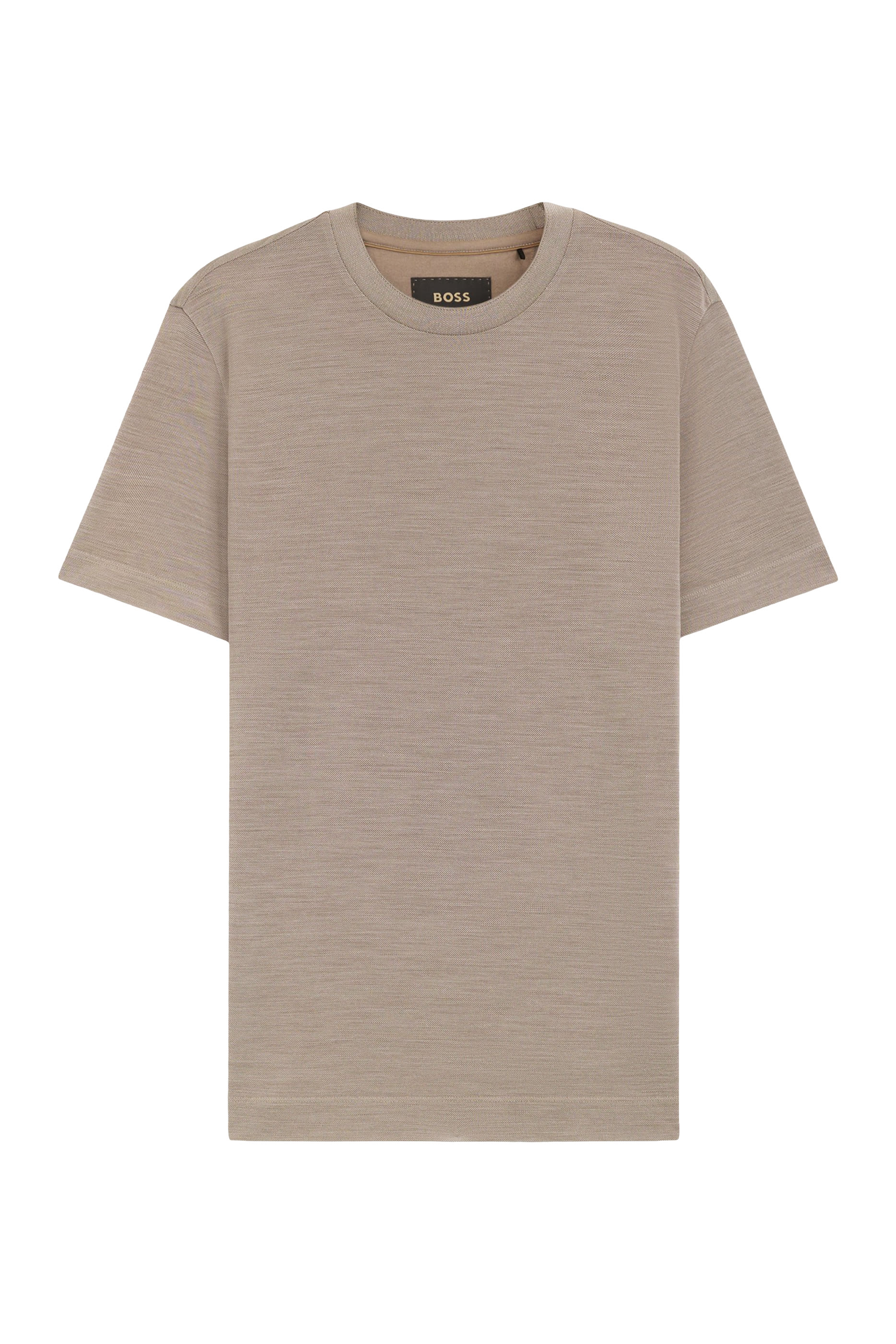 Regular-Fit T-Shirt in Silk and Wool