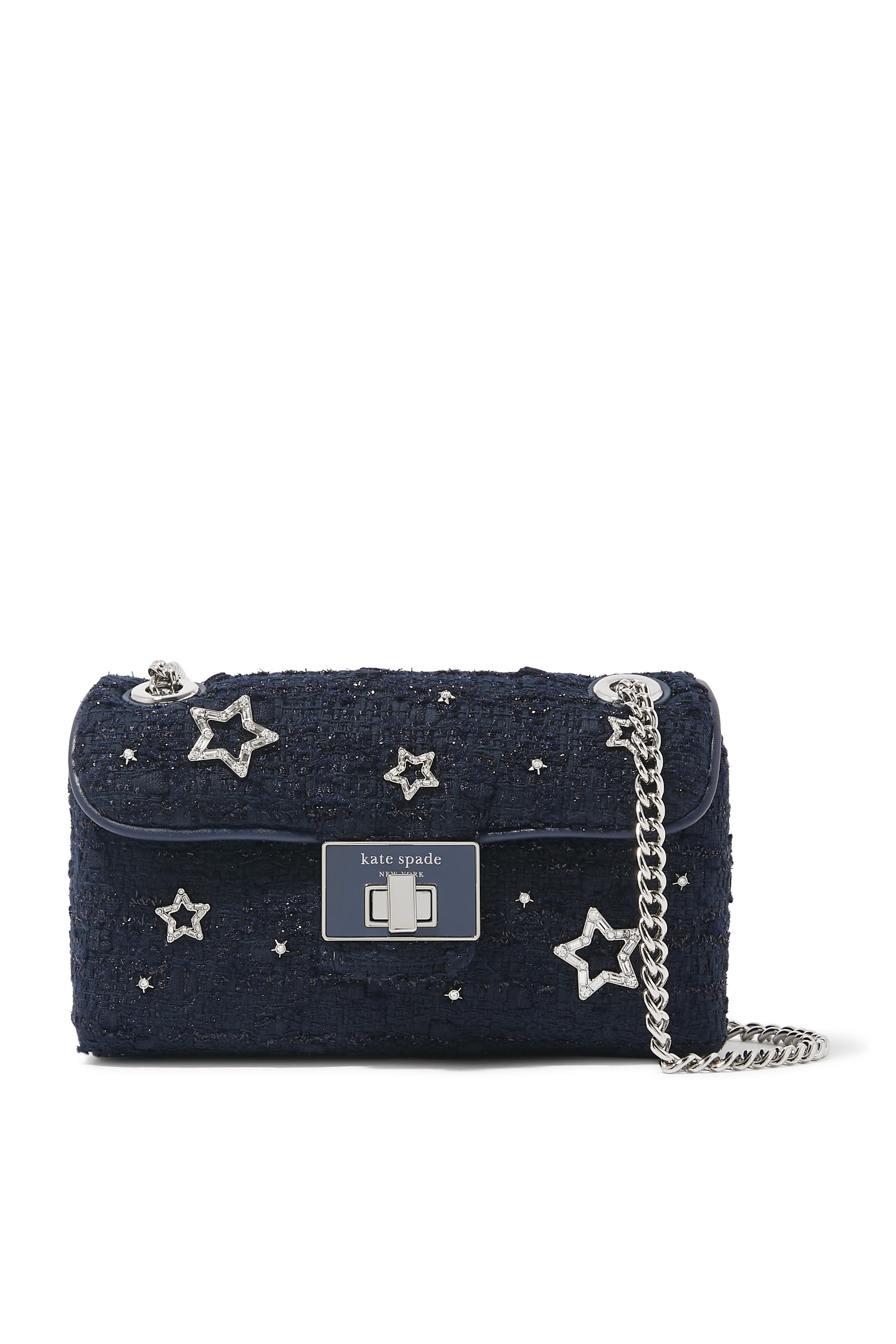 Evelyn Embellished Tweed Small Shoulder Bag