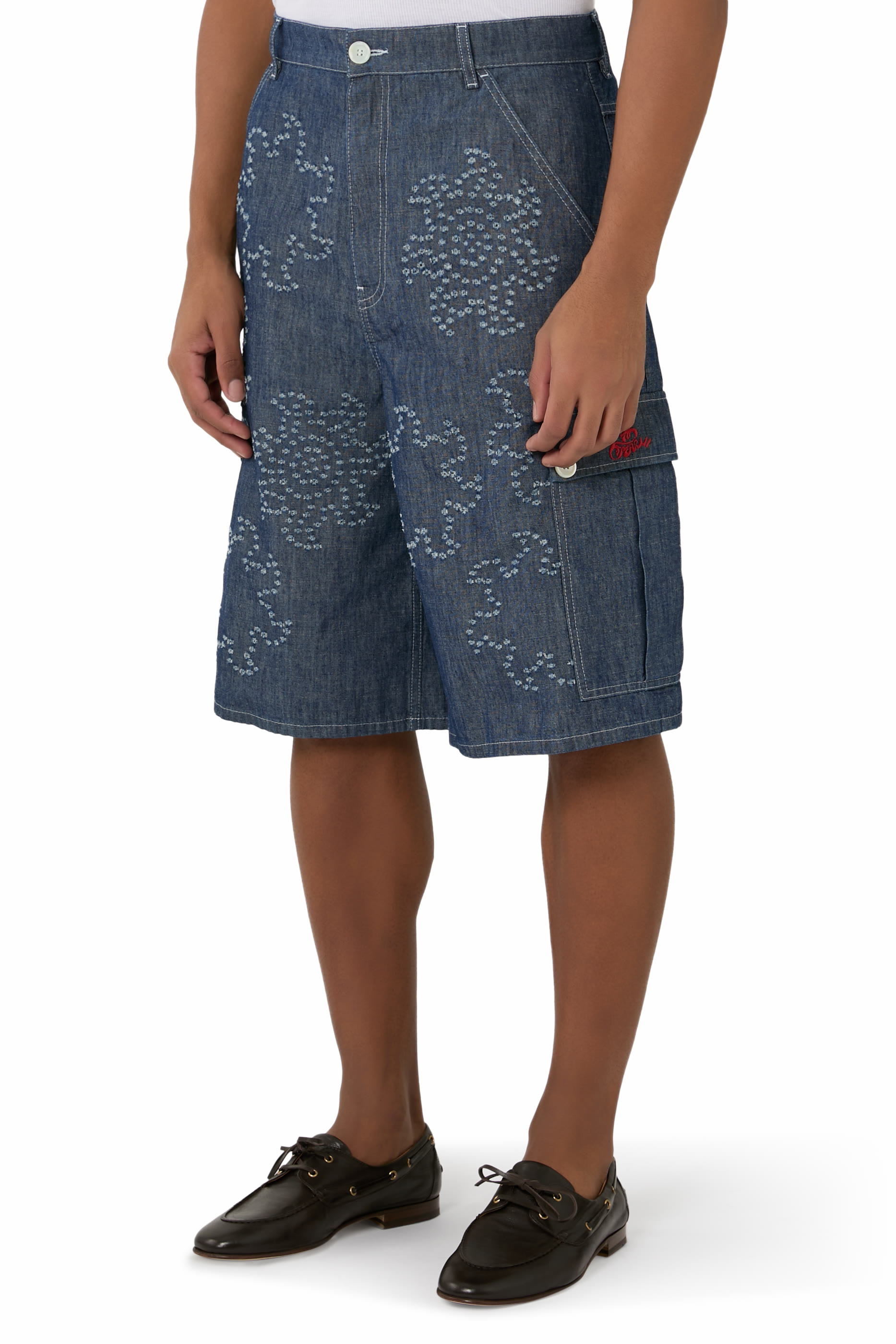 Logo Embroidered Shorts