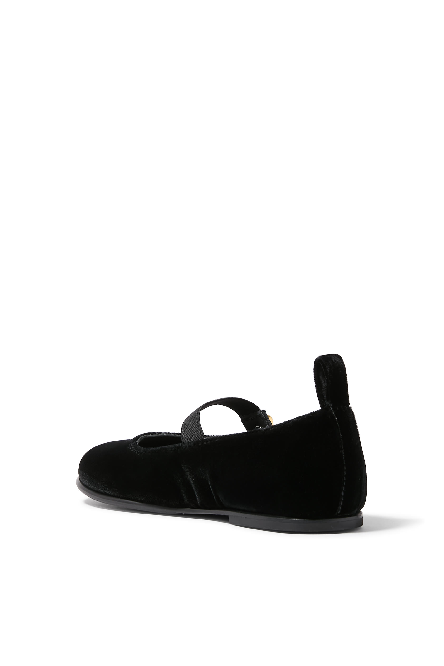 Kids Velvet Mary Jane Ballet Flats