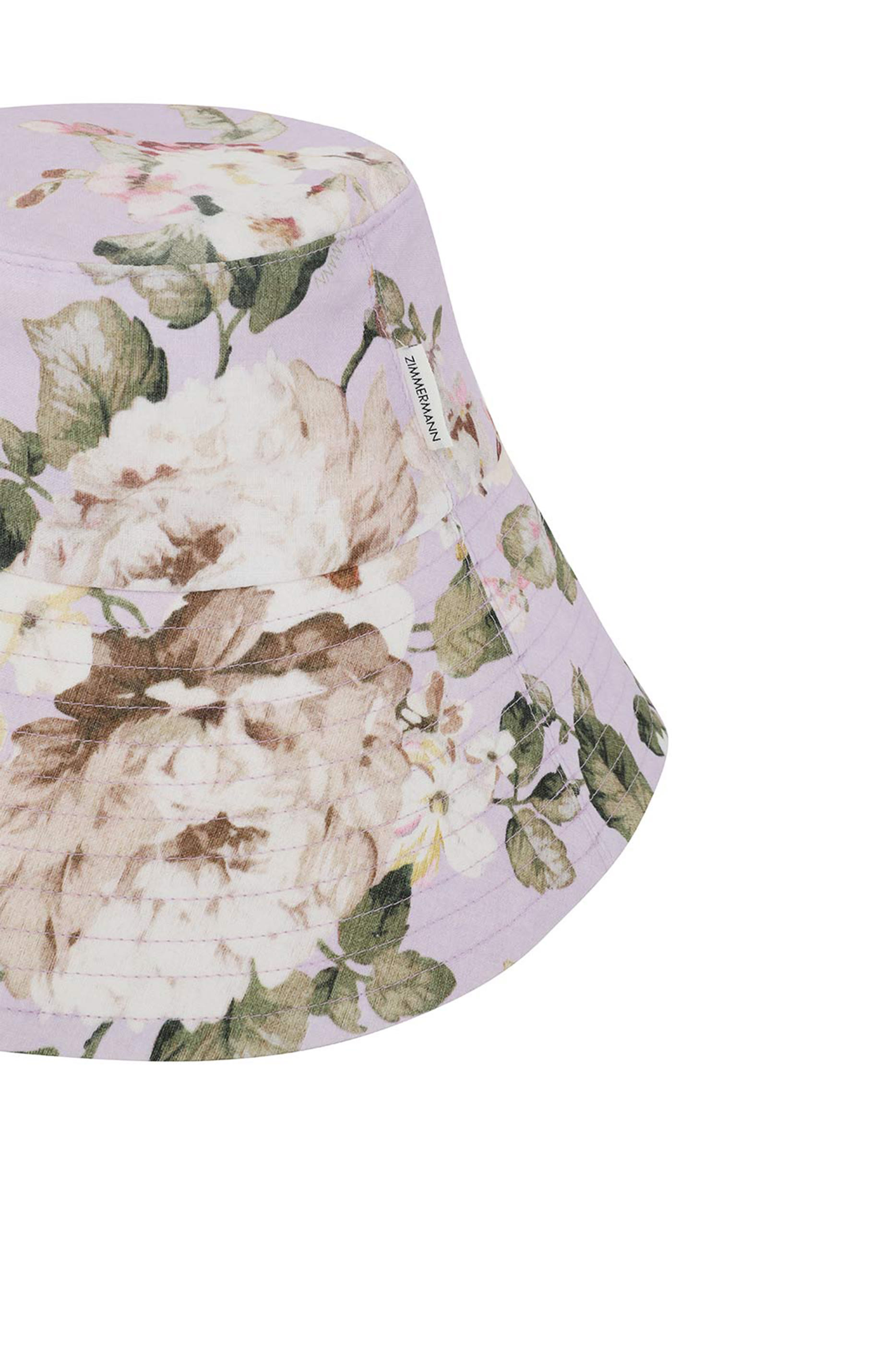 Printed Long Brim Bucket Hat
