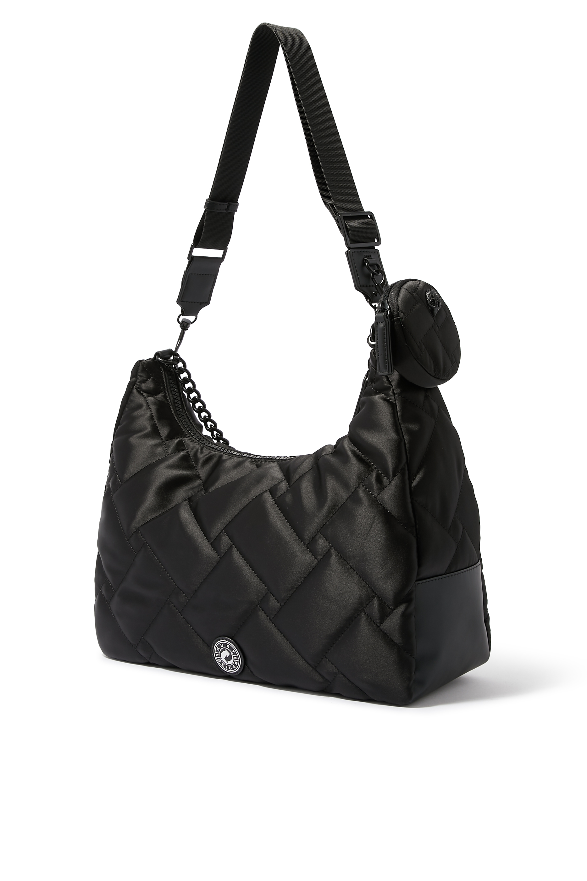 Recycled Nylon Crossbody Hobo Bag
