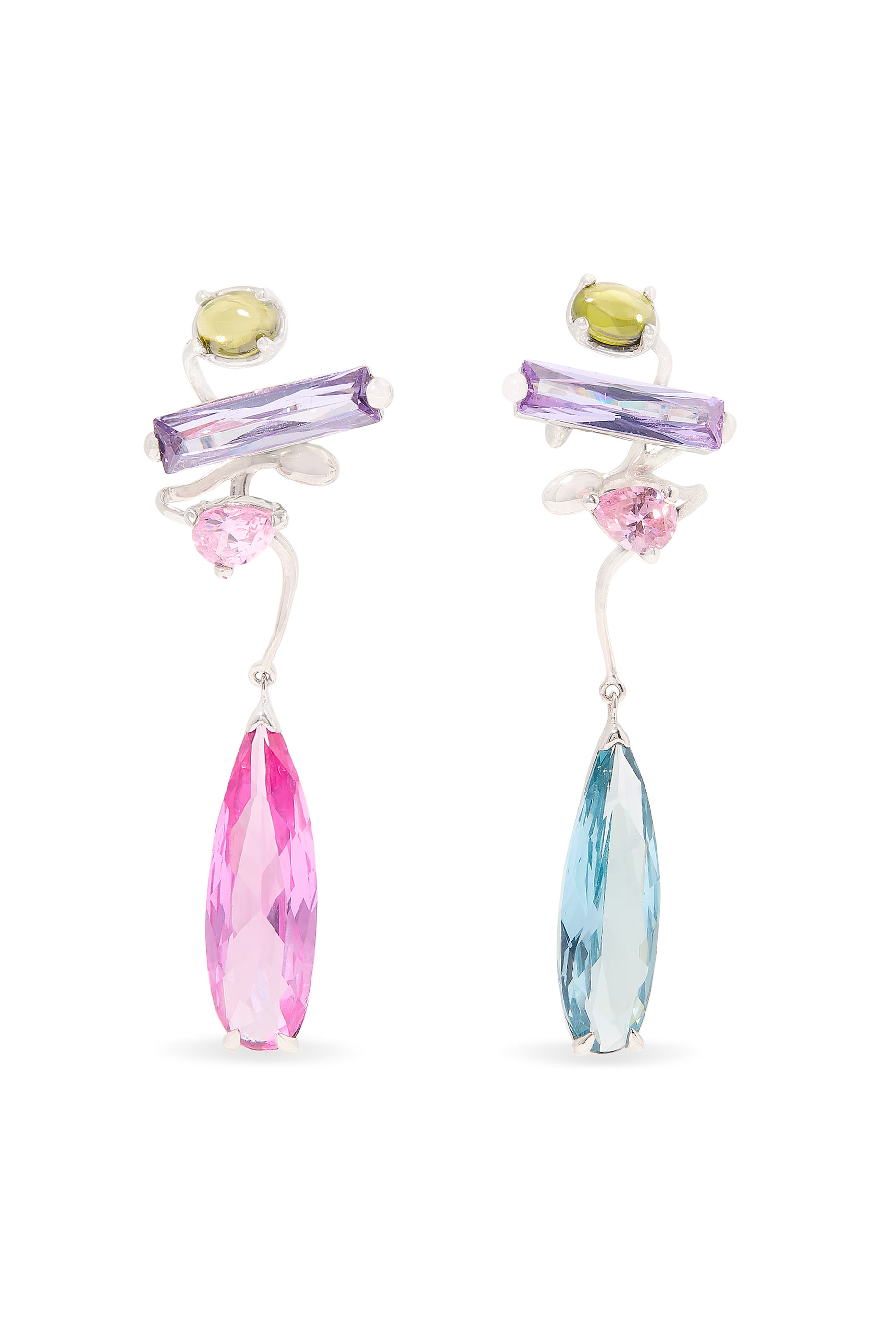 Rainbow Mixed Hybrid Mask Earrings