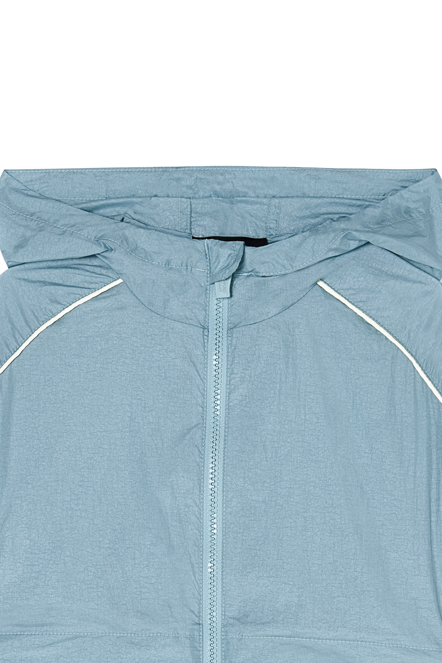 Kids Nylon Hooded Blouson with Piping