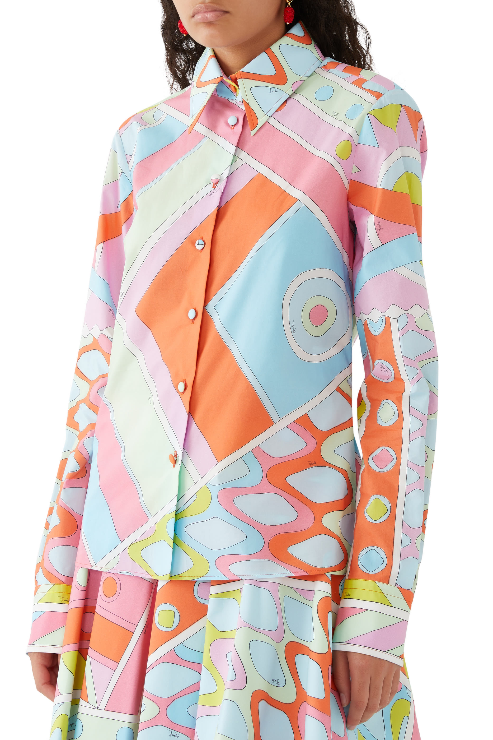 Vivara-Print Cotton Shirt