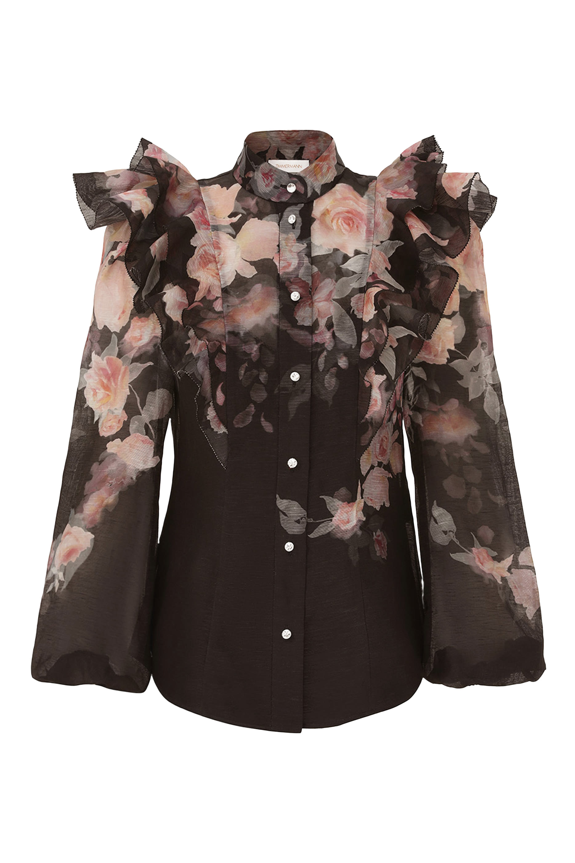 Crush Frill Sleeve Blouse