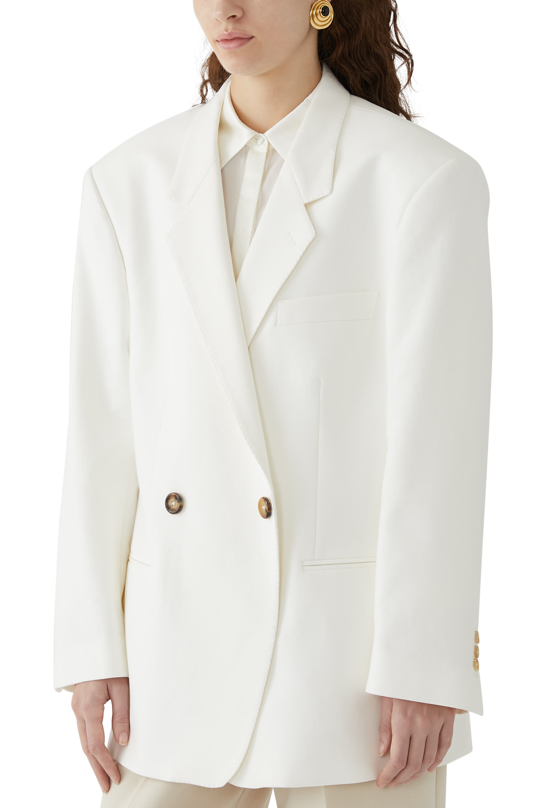 Hubby Single-Breasted Cotton Jacket