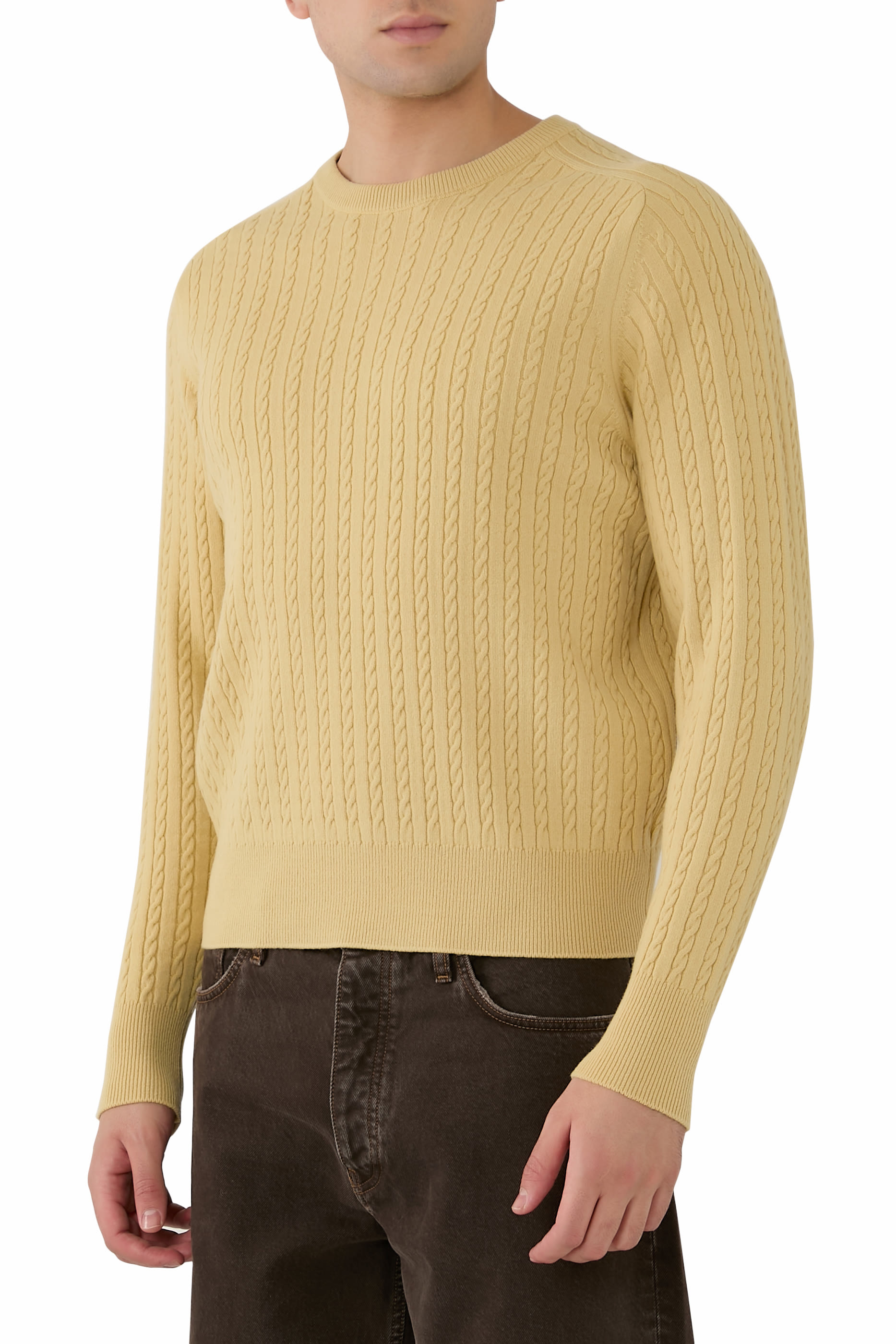 Super Fine Wool Aran Knit P/O