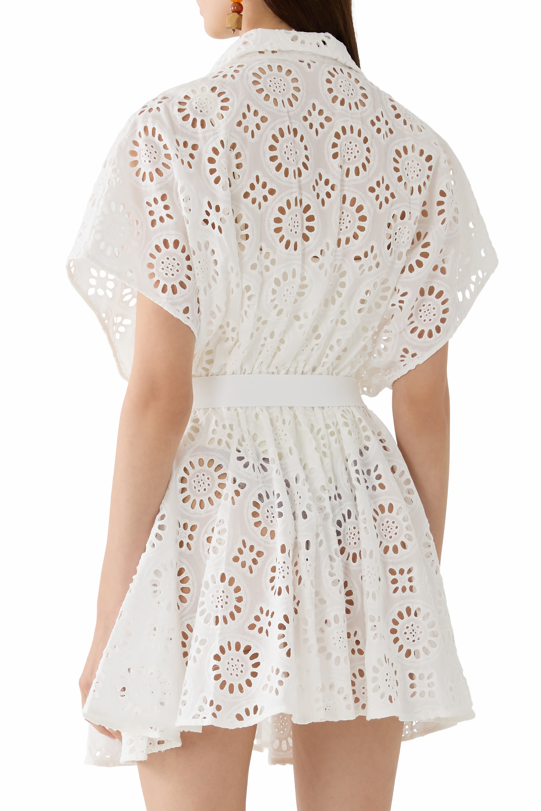  Super Oversized Sleeveless BF NK Shirt Flared Mini Dress 