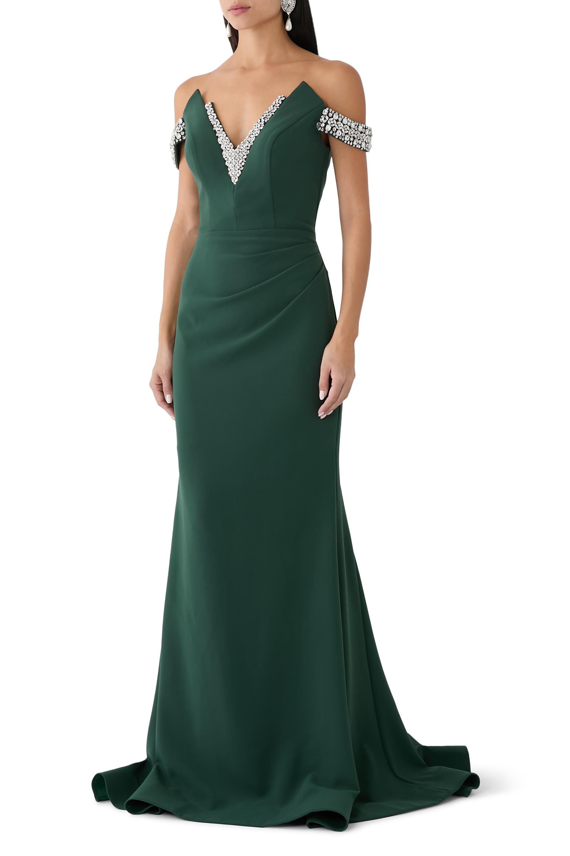 Elegant Off-Shoulder Gown