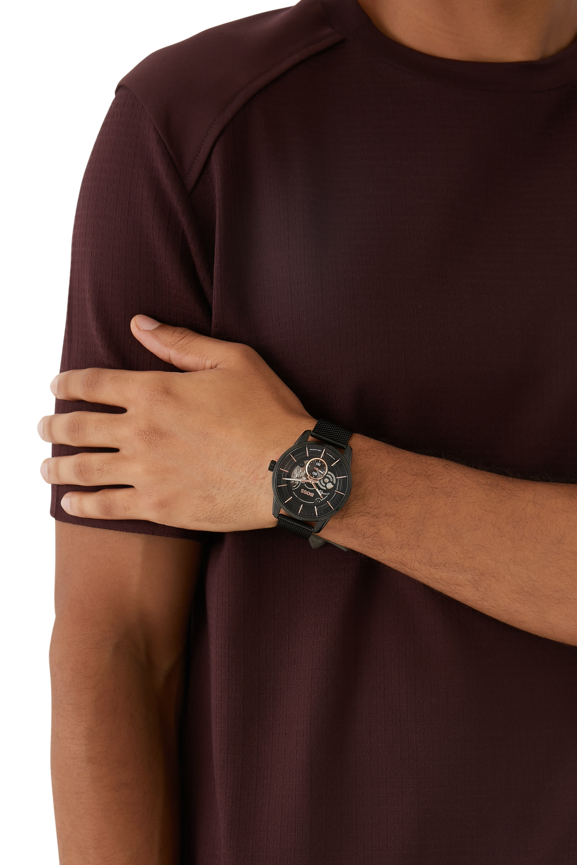 Sophio Automatic Mesh-Bracelet Chronograph Watch