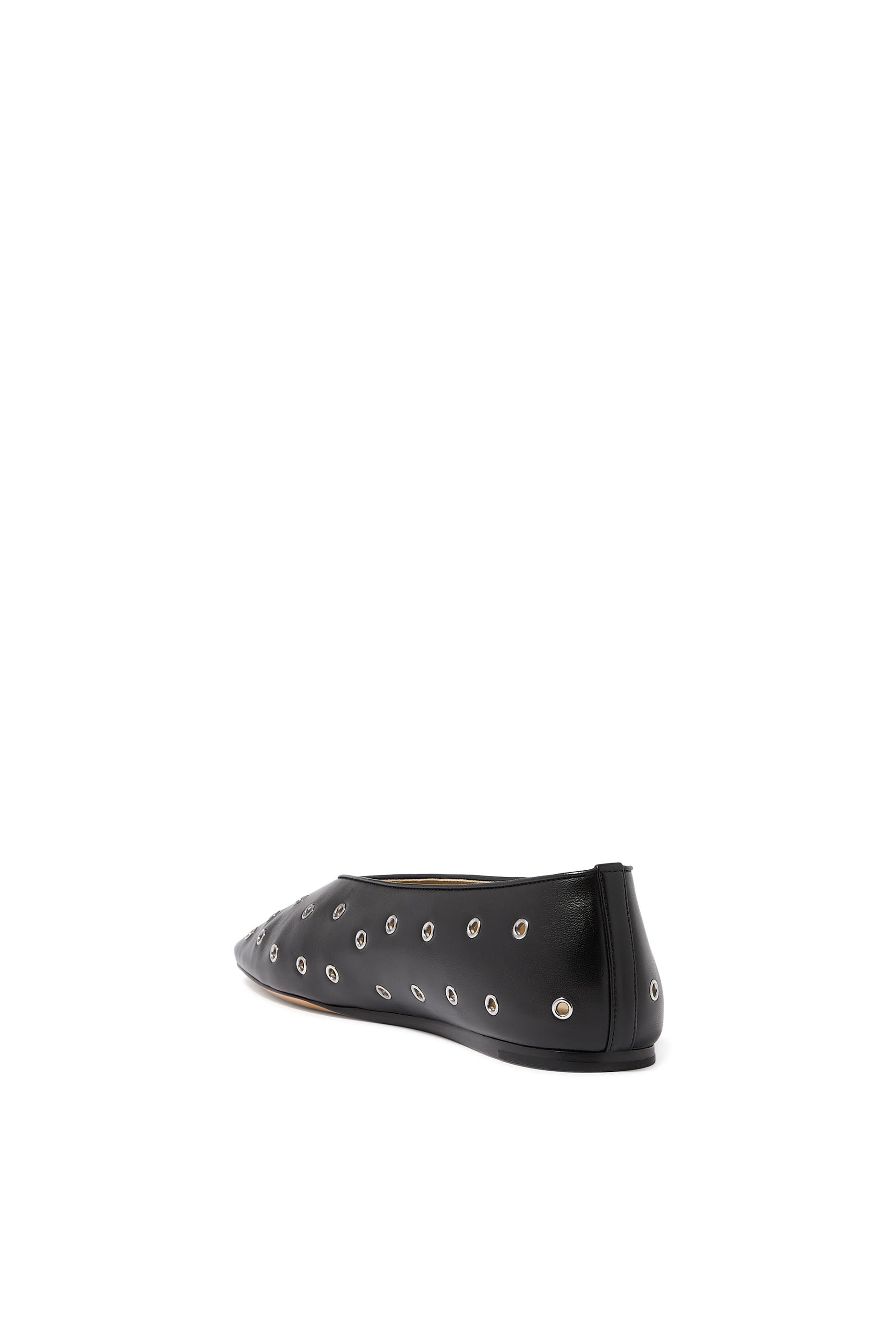 Regency Eyelet Studded Ballet Flats