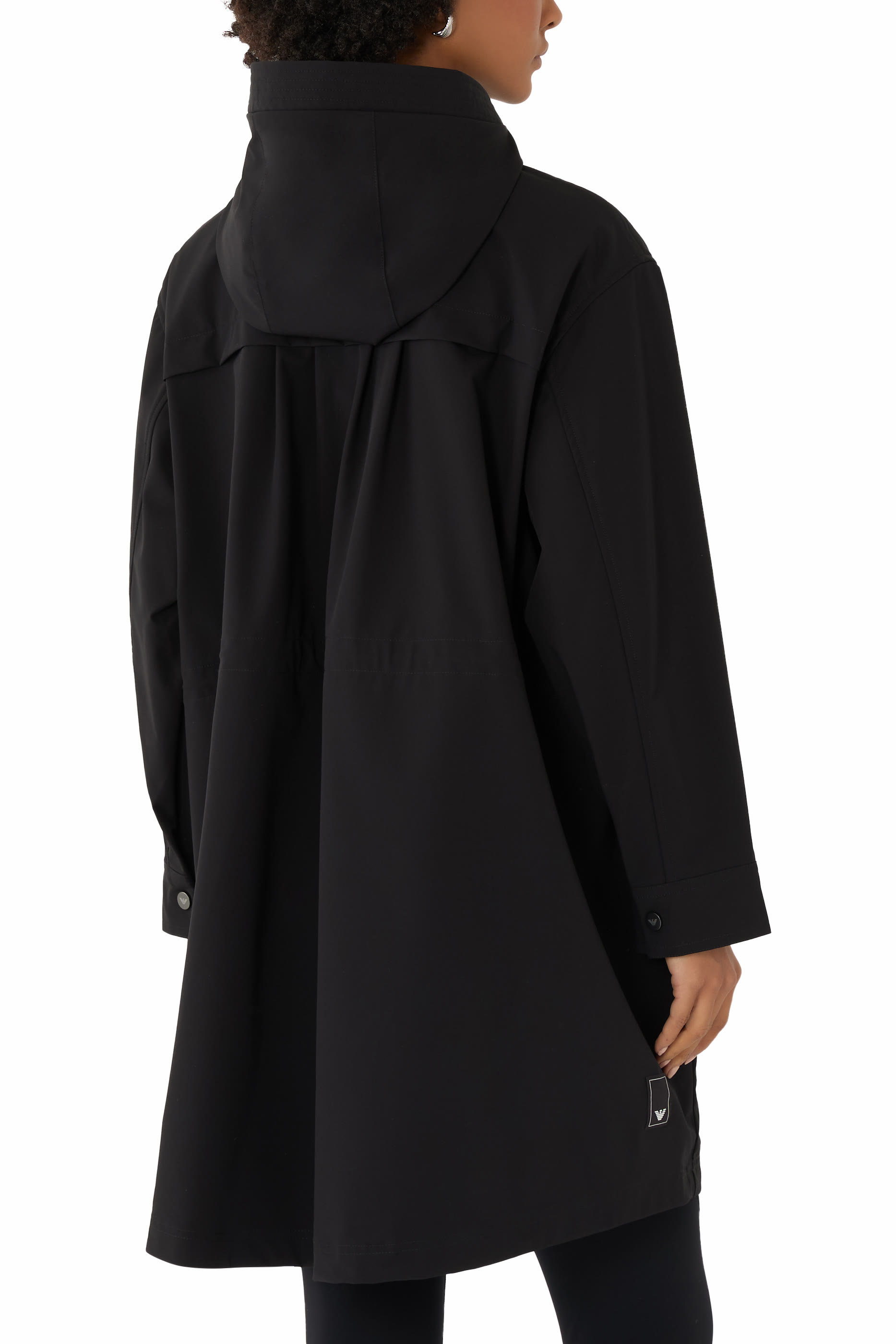 Longline Full-Zip Hooded Jacket