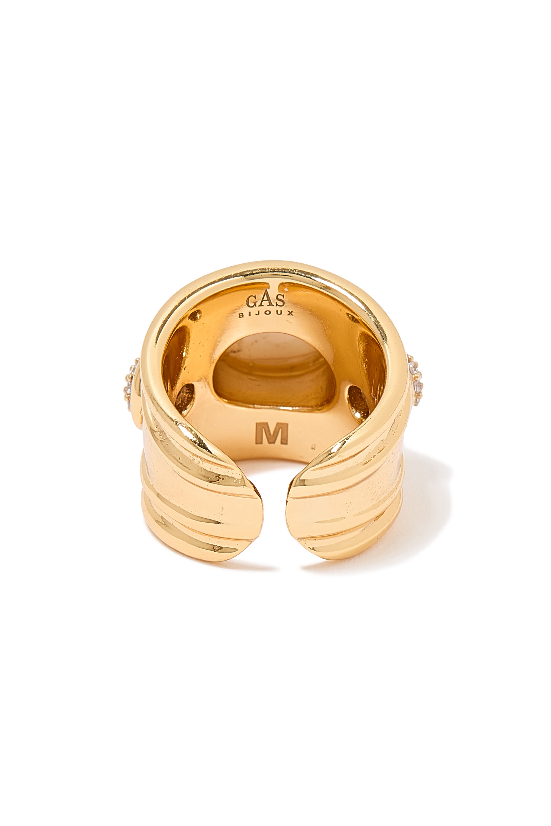 Simone Ring, Gold-Plated Brass