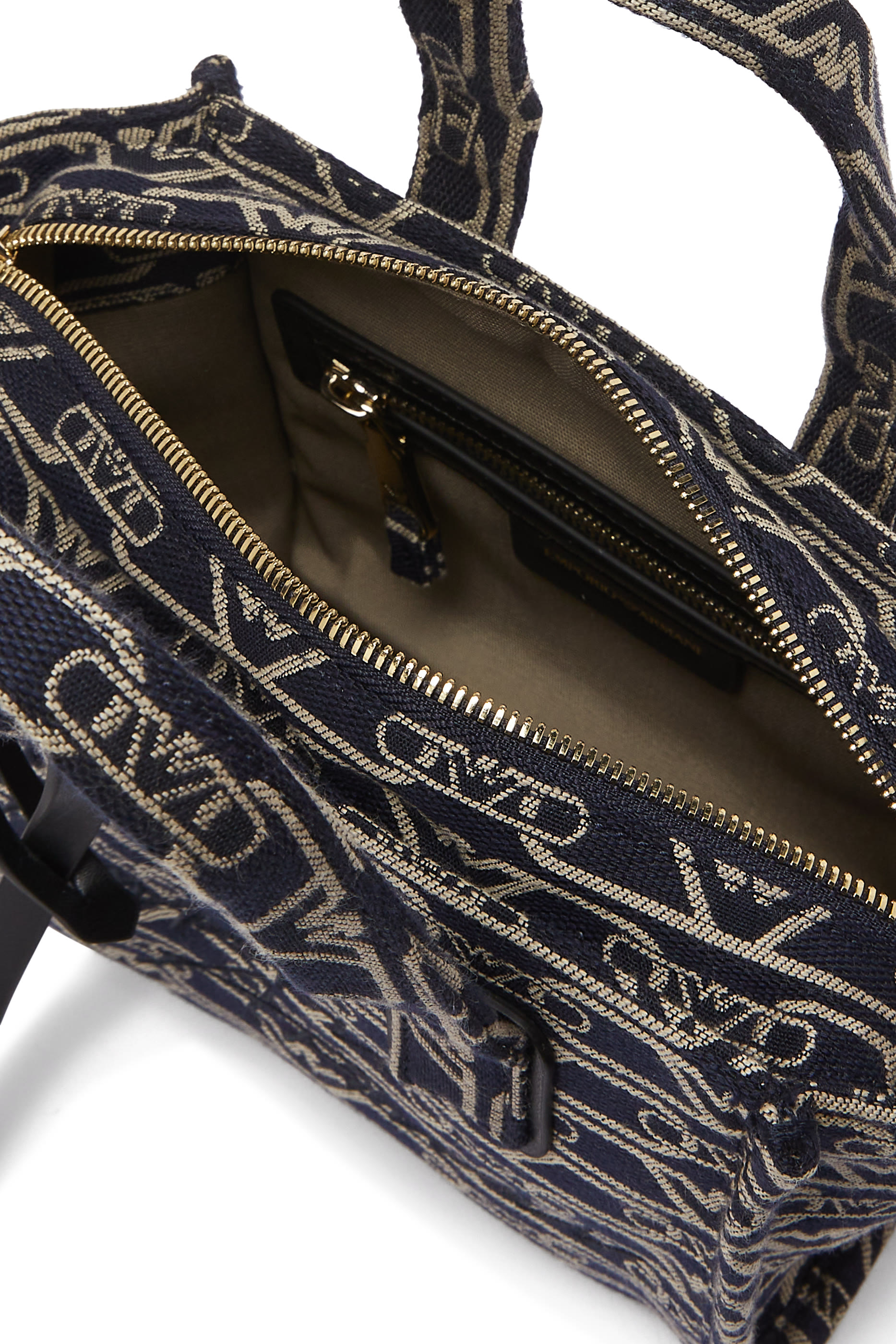 All-Over Monogram Print Small Shopper Bag