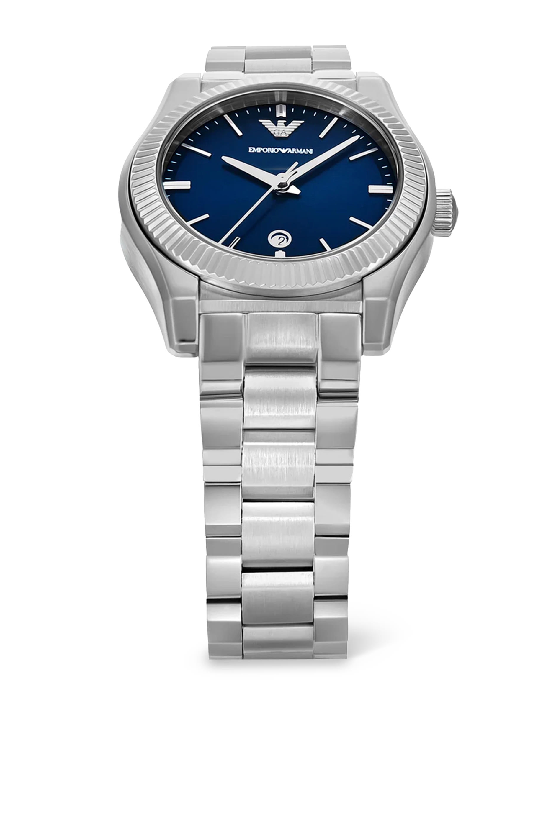 Three-Hand Stainless Steel Watch