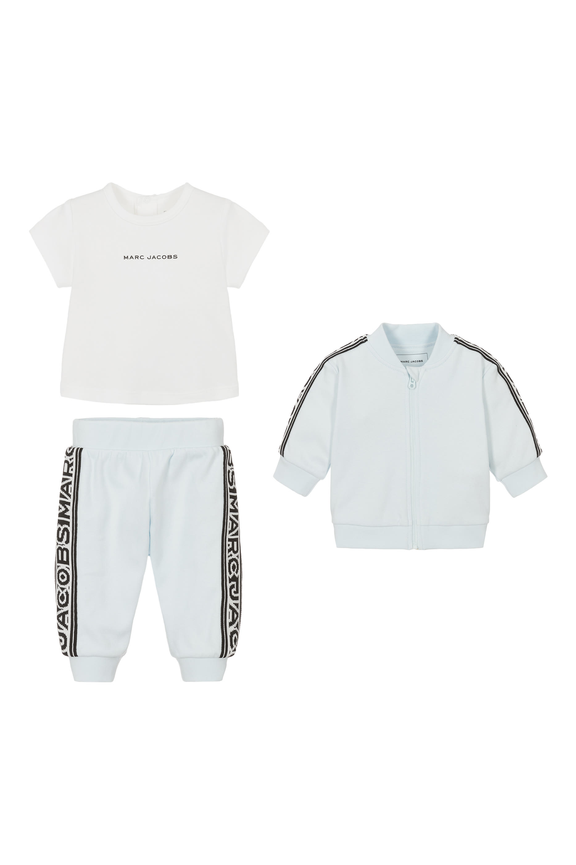 Kids Cotton T-Shirt, Trouser & Cardigan Set