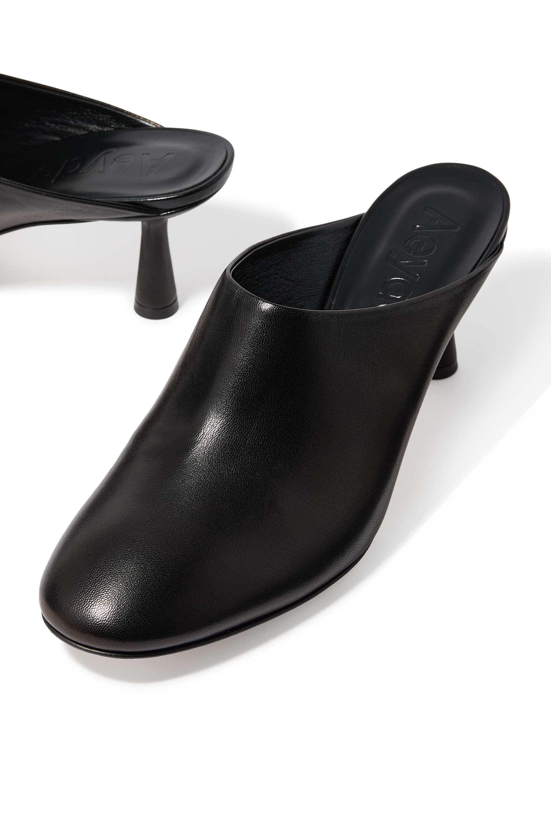 Mila 65 Leather Mules