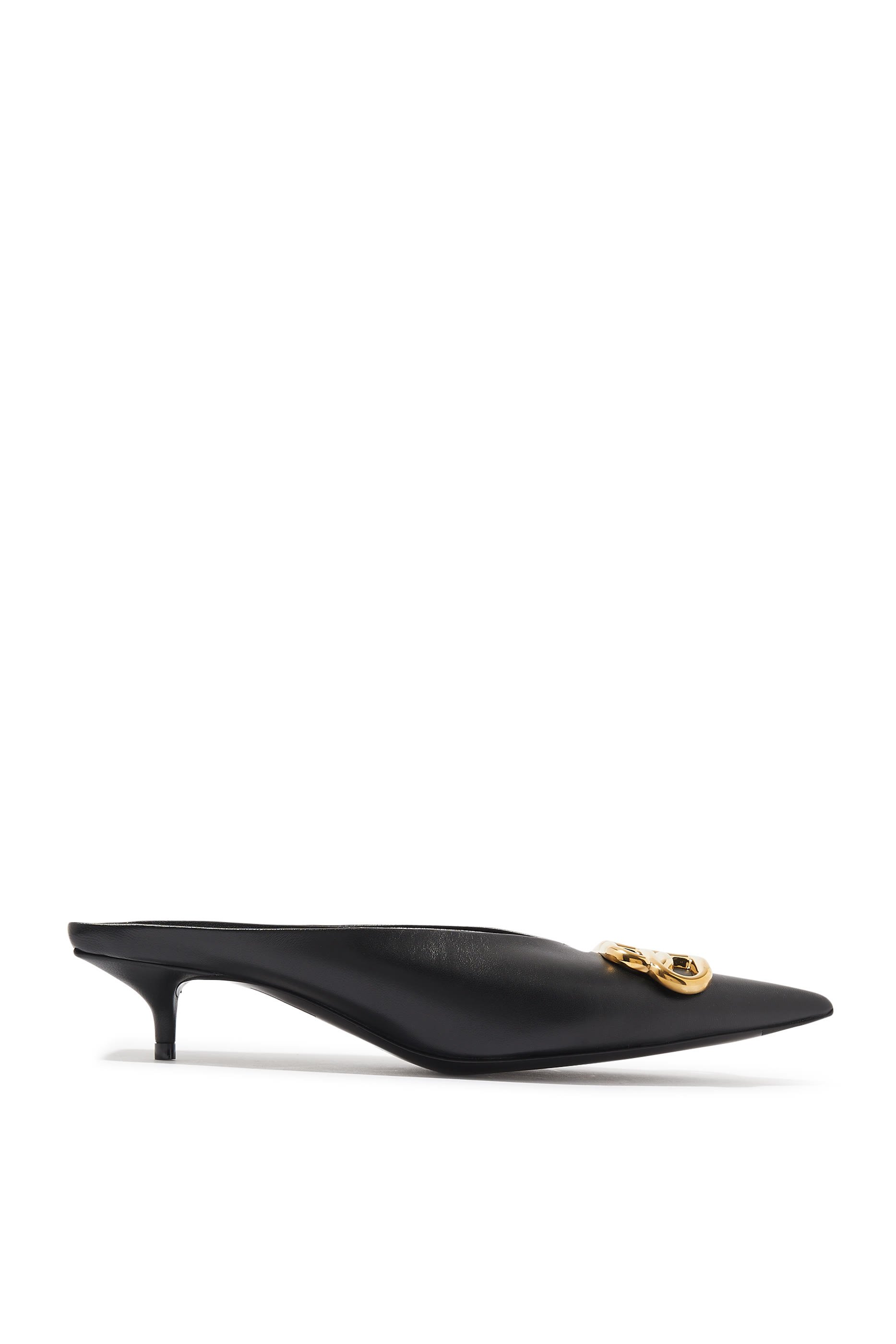 Square Knife Nappa Mule