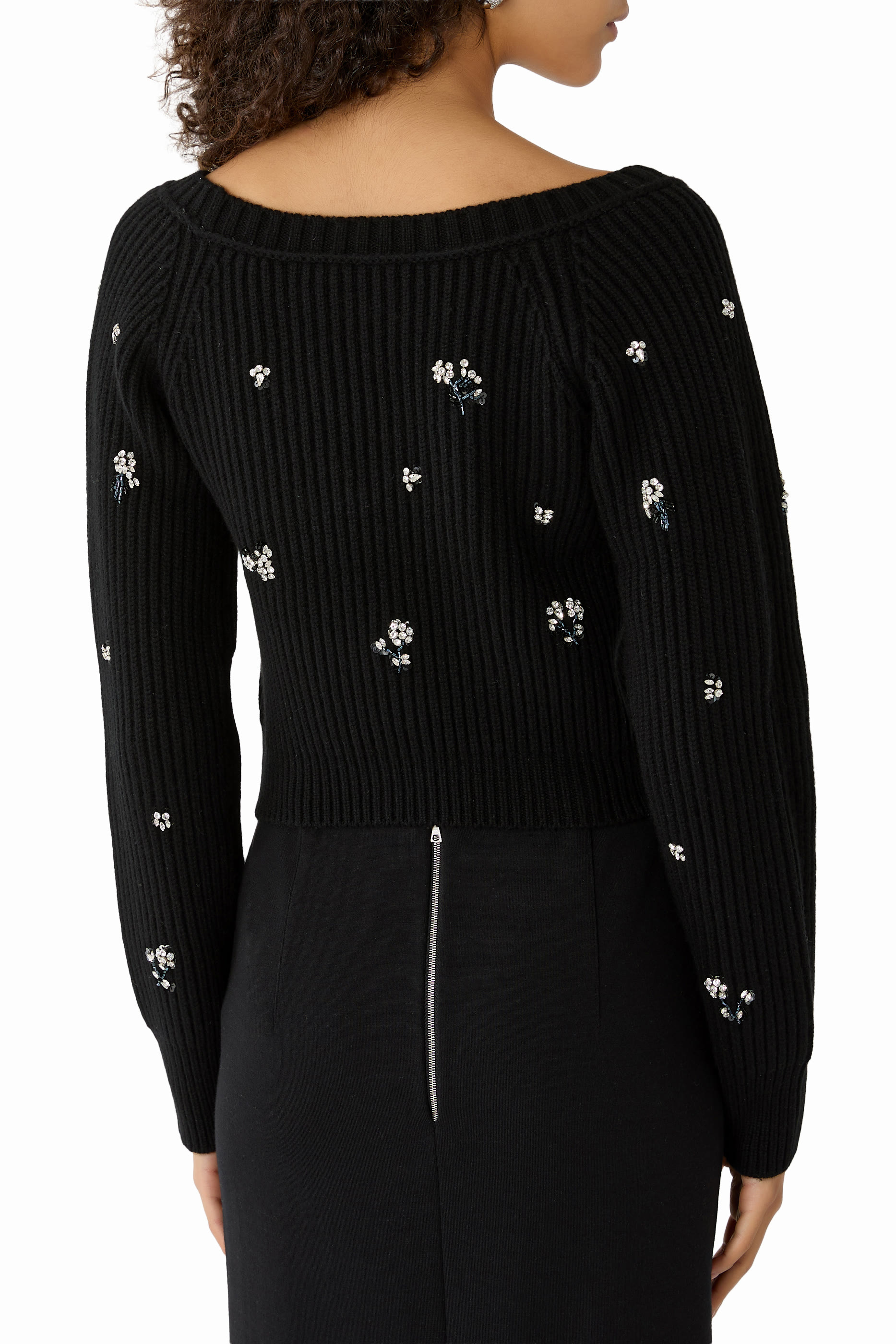 Novah Embellished Knit Cardigan