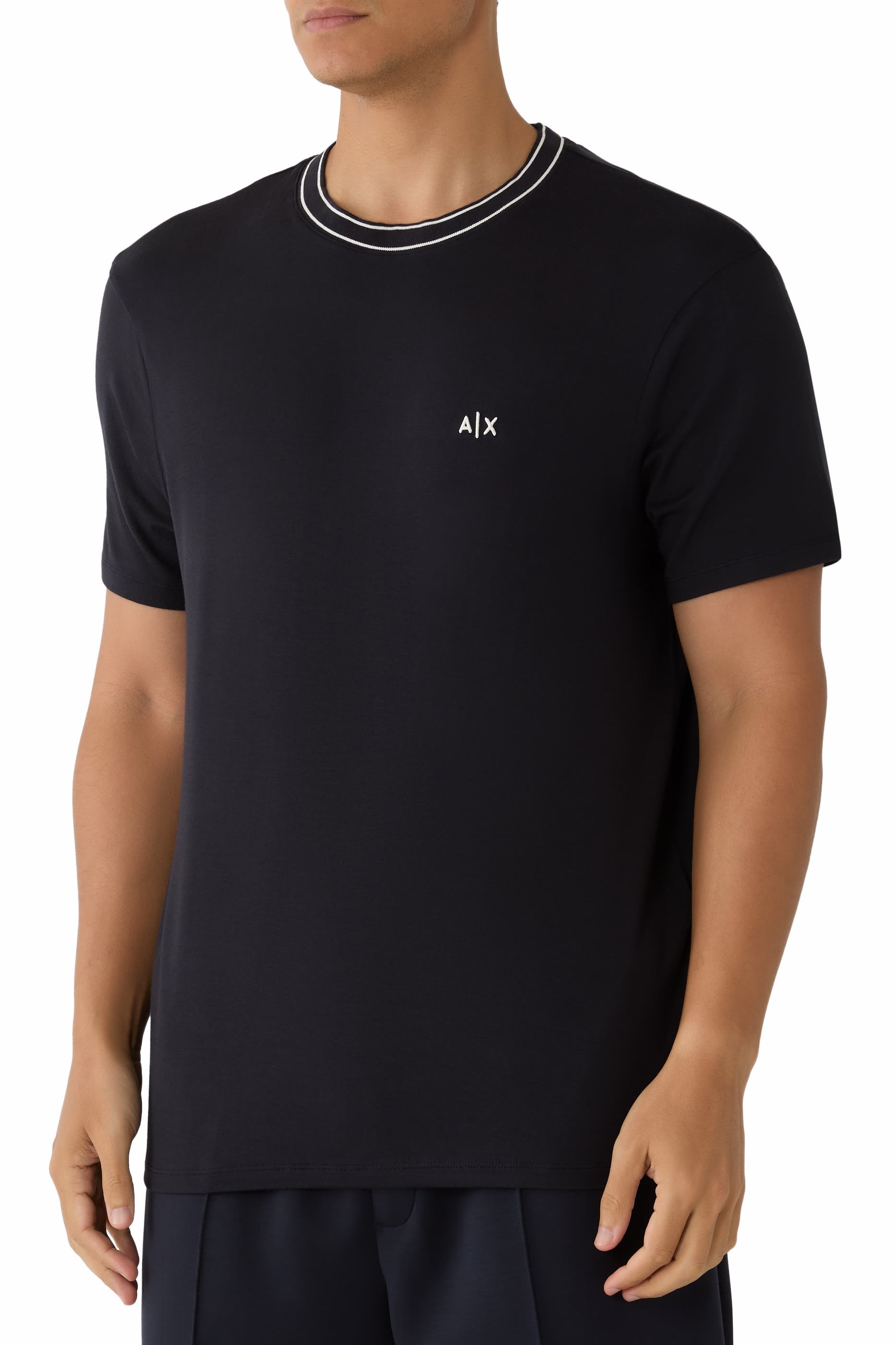 AX Logo  Cotton-Jersey T-Shirt