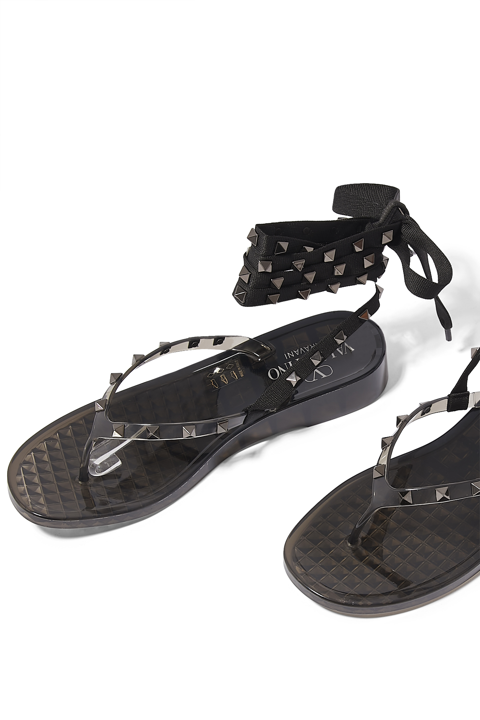 Rockstud PVC Wrap Sandals