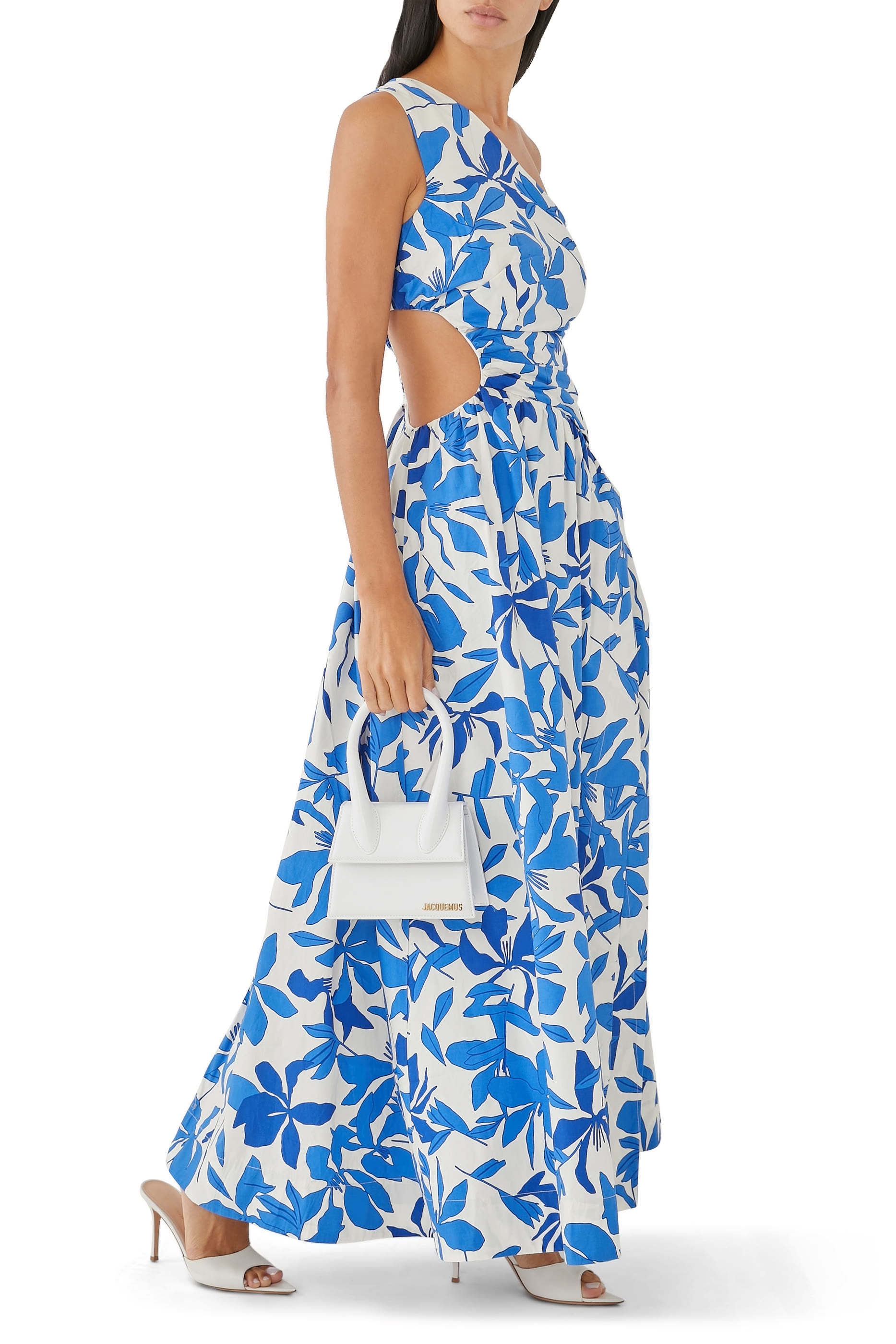 Bleue Asymmetrical Cut Out Maxi Dress