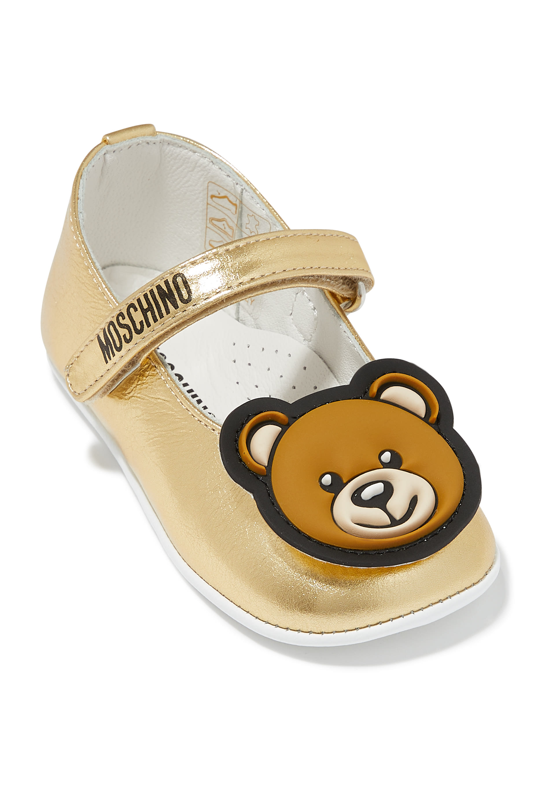 Kids Teddy Leather Ballerina