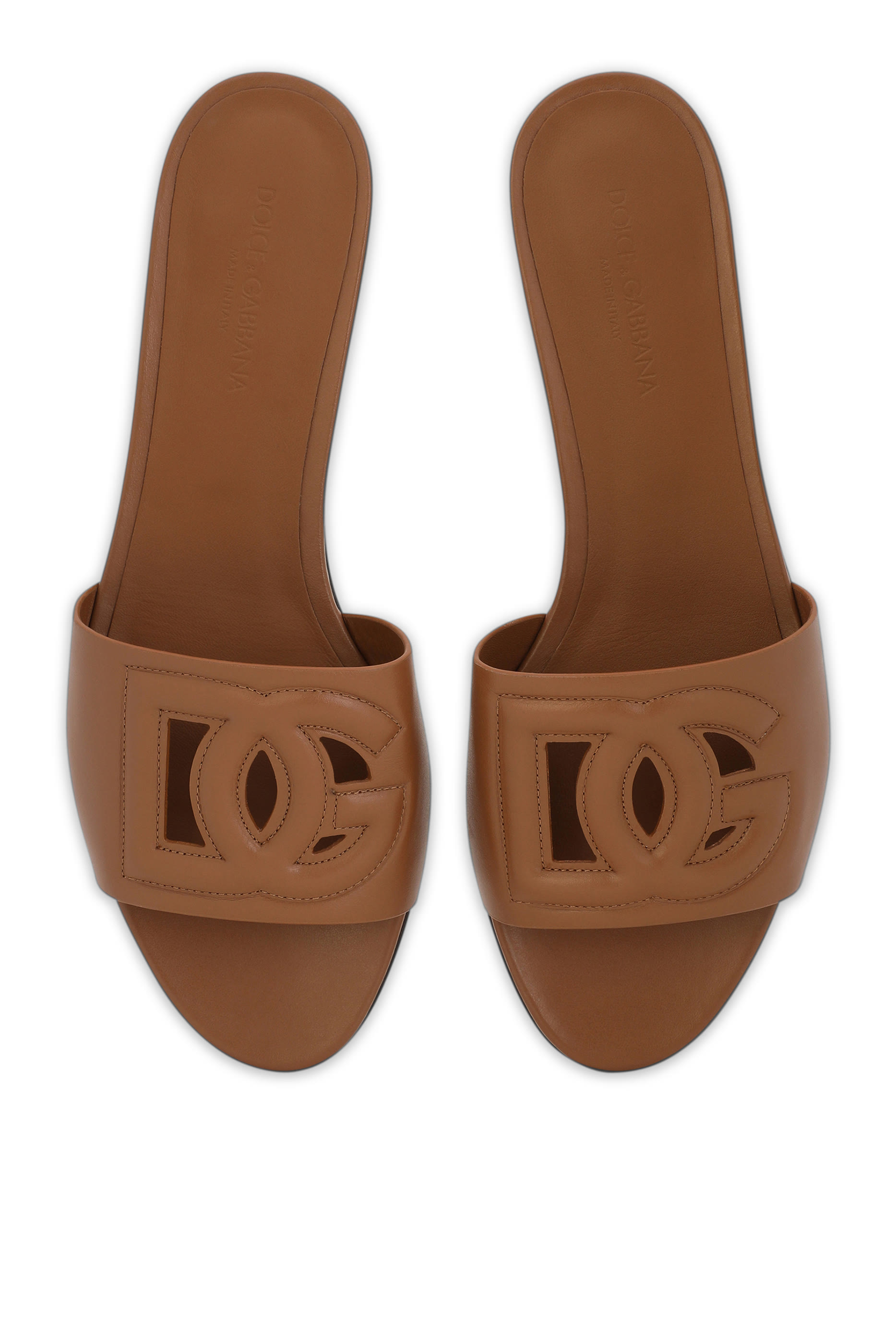 DG Logo Calfskin Slides