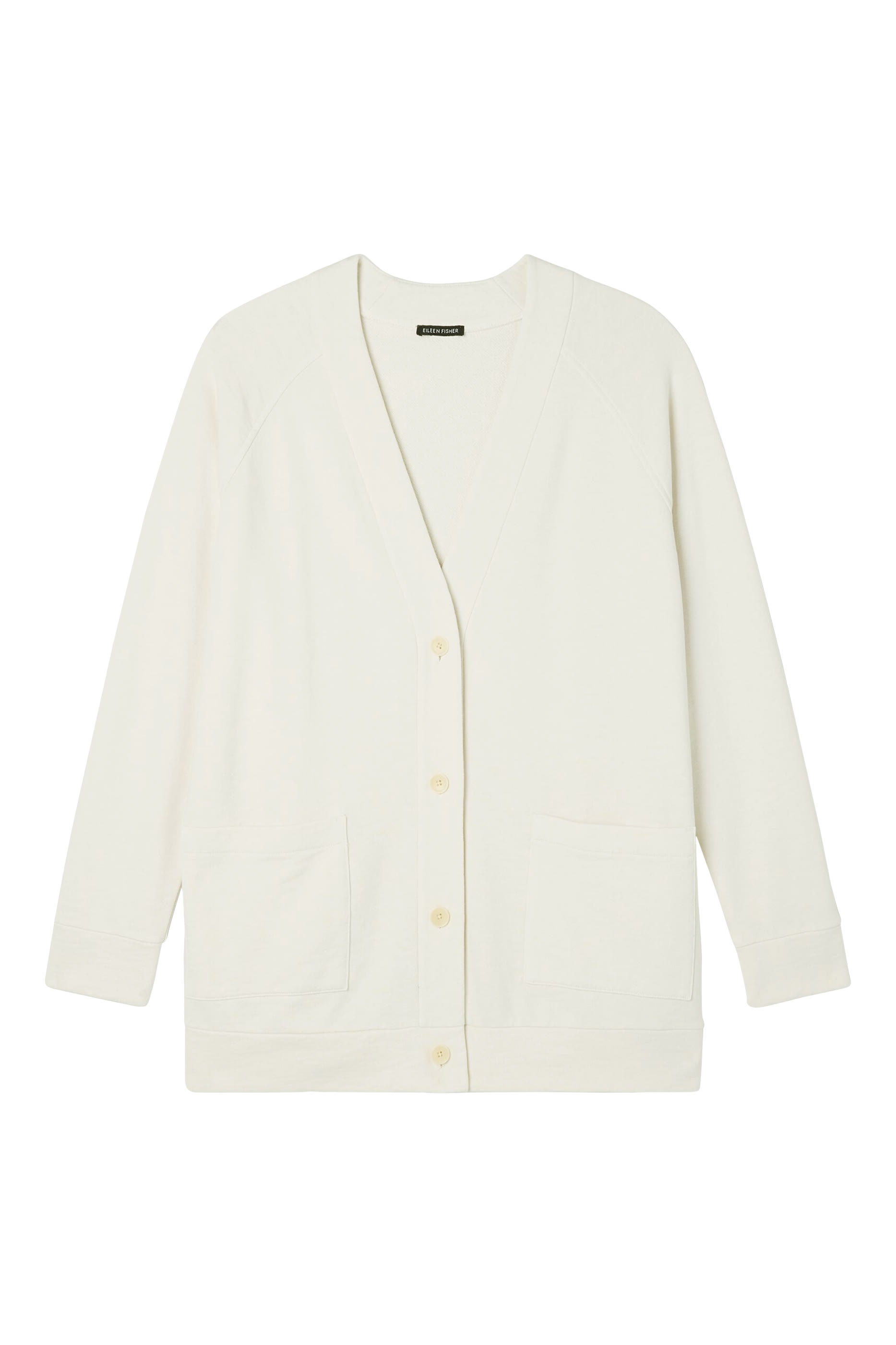 Garment-Dyed Terry Long Cardigan