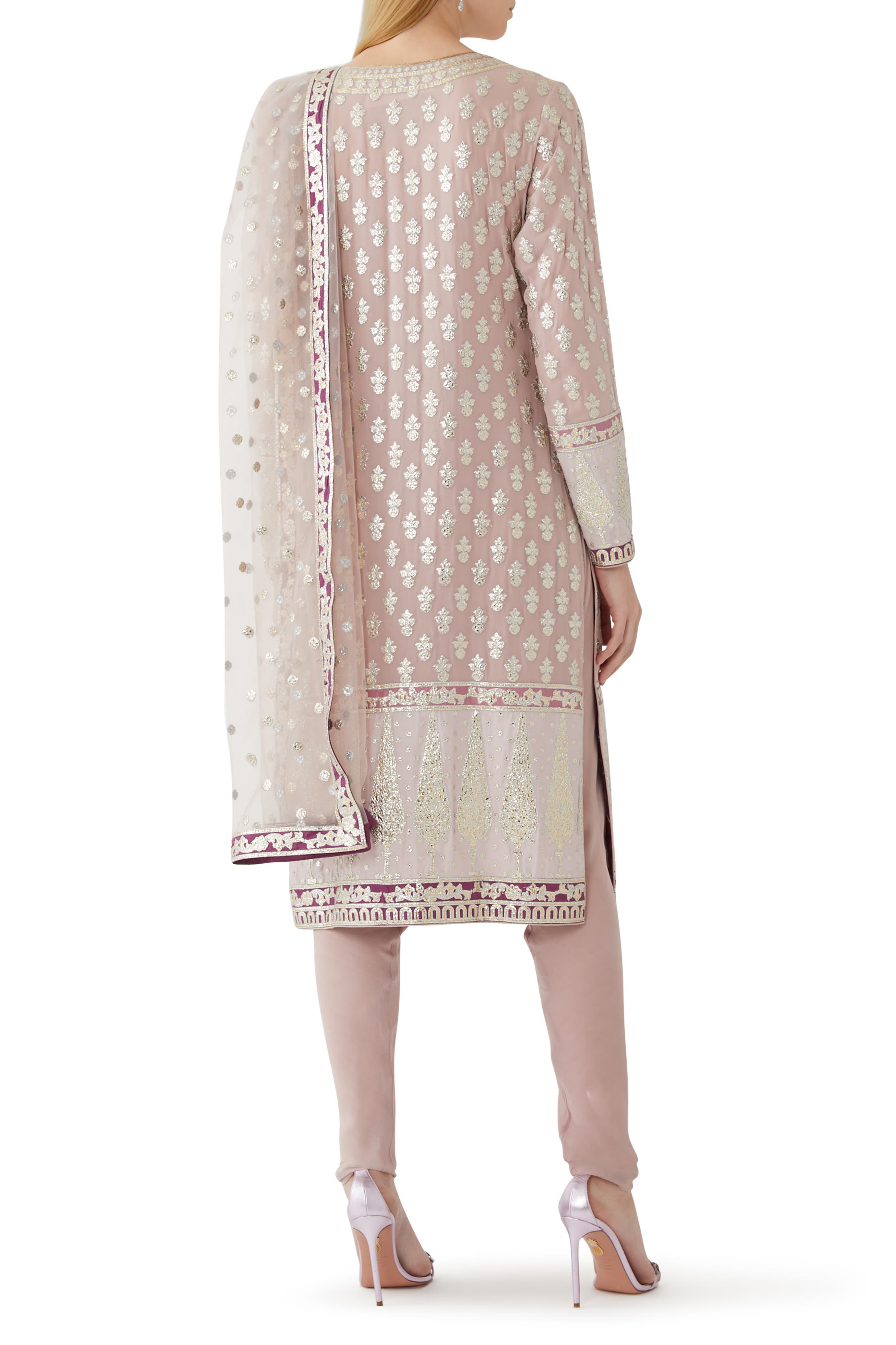 Embroidered Georgette Kurta Set