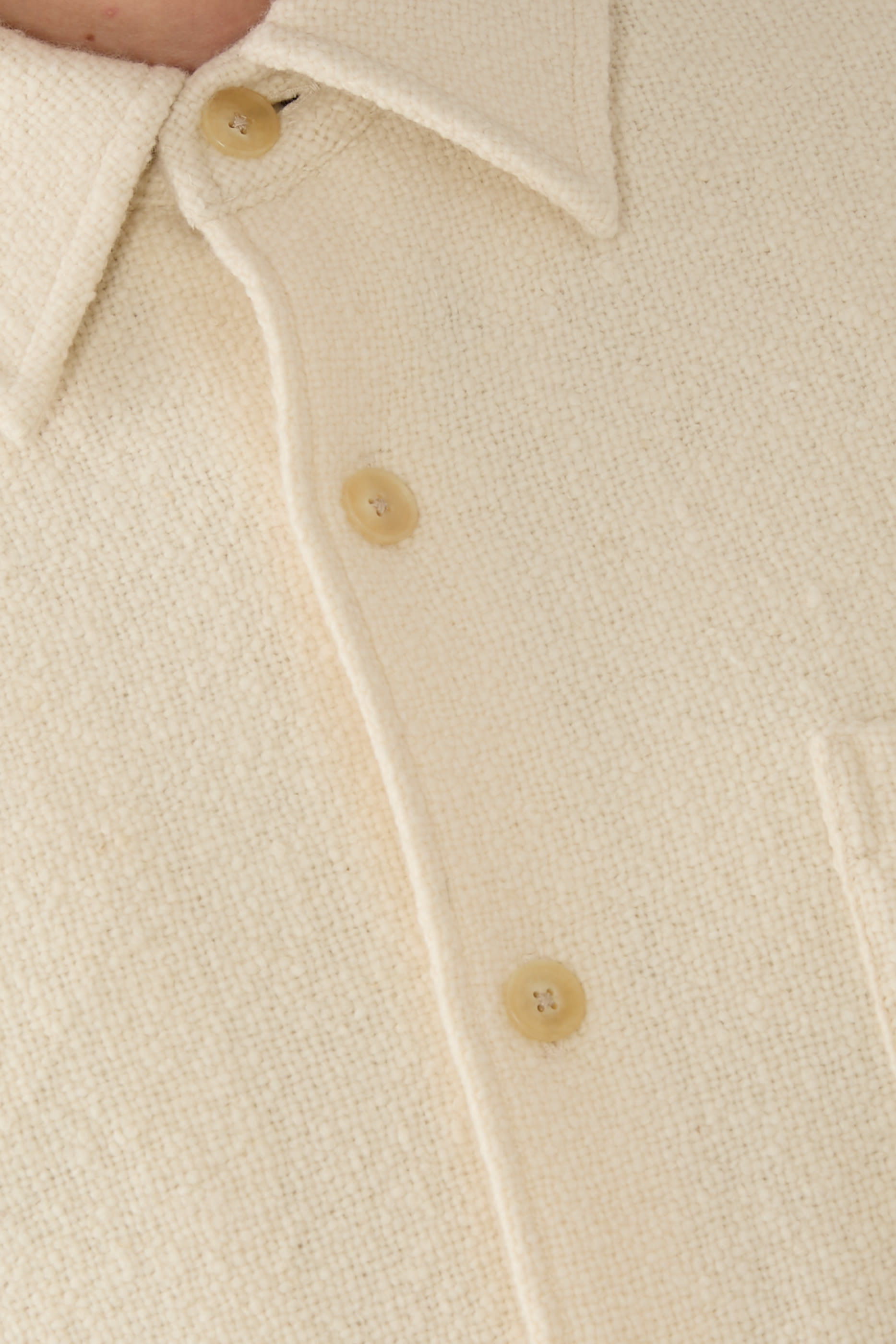 Homespun Tweed Shirt Blouson