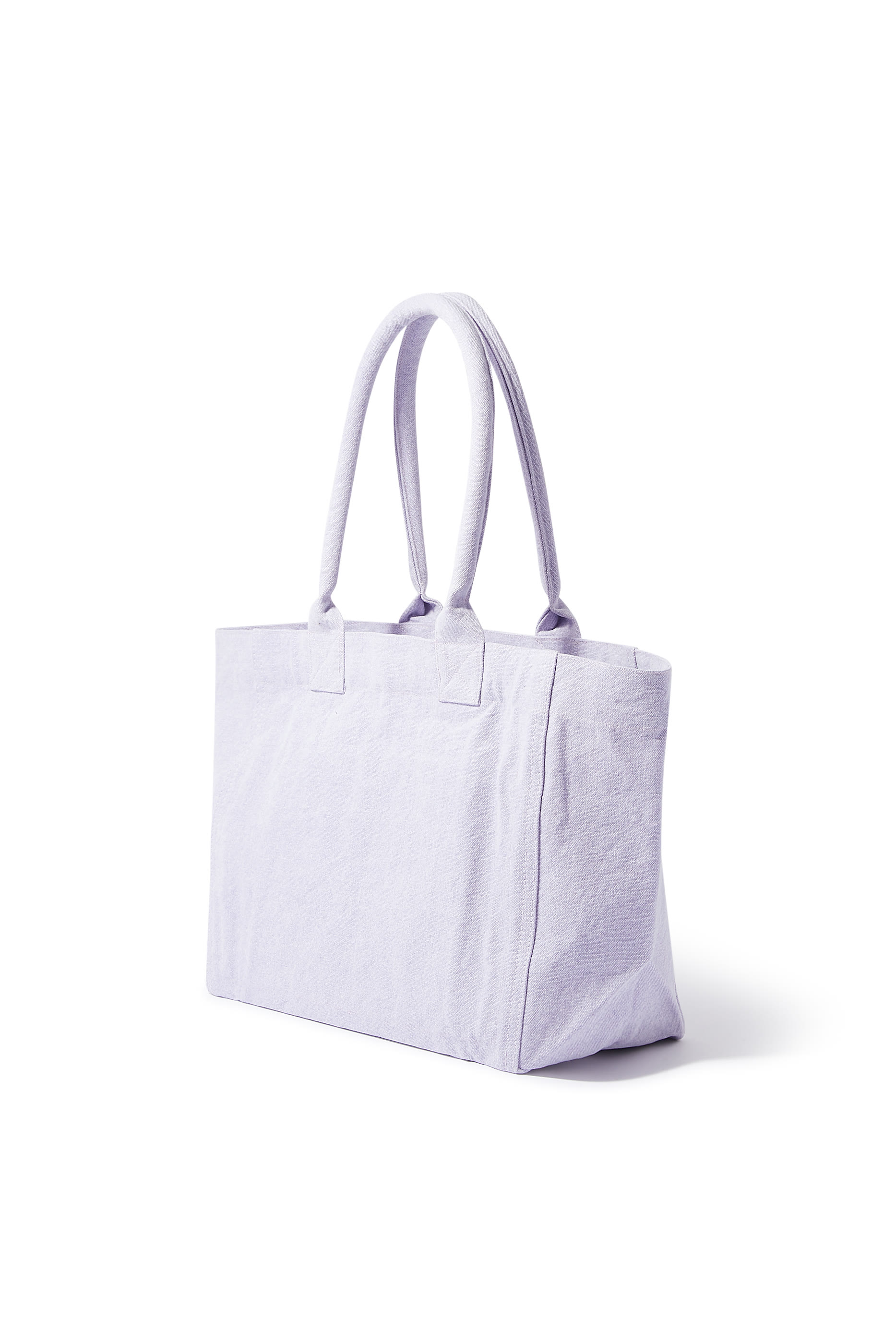Yenky Zipped Washed Cotton Logo Tote Bag