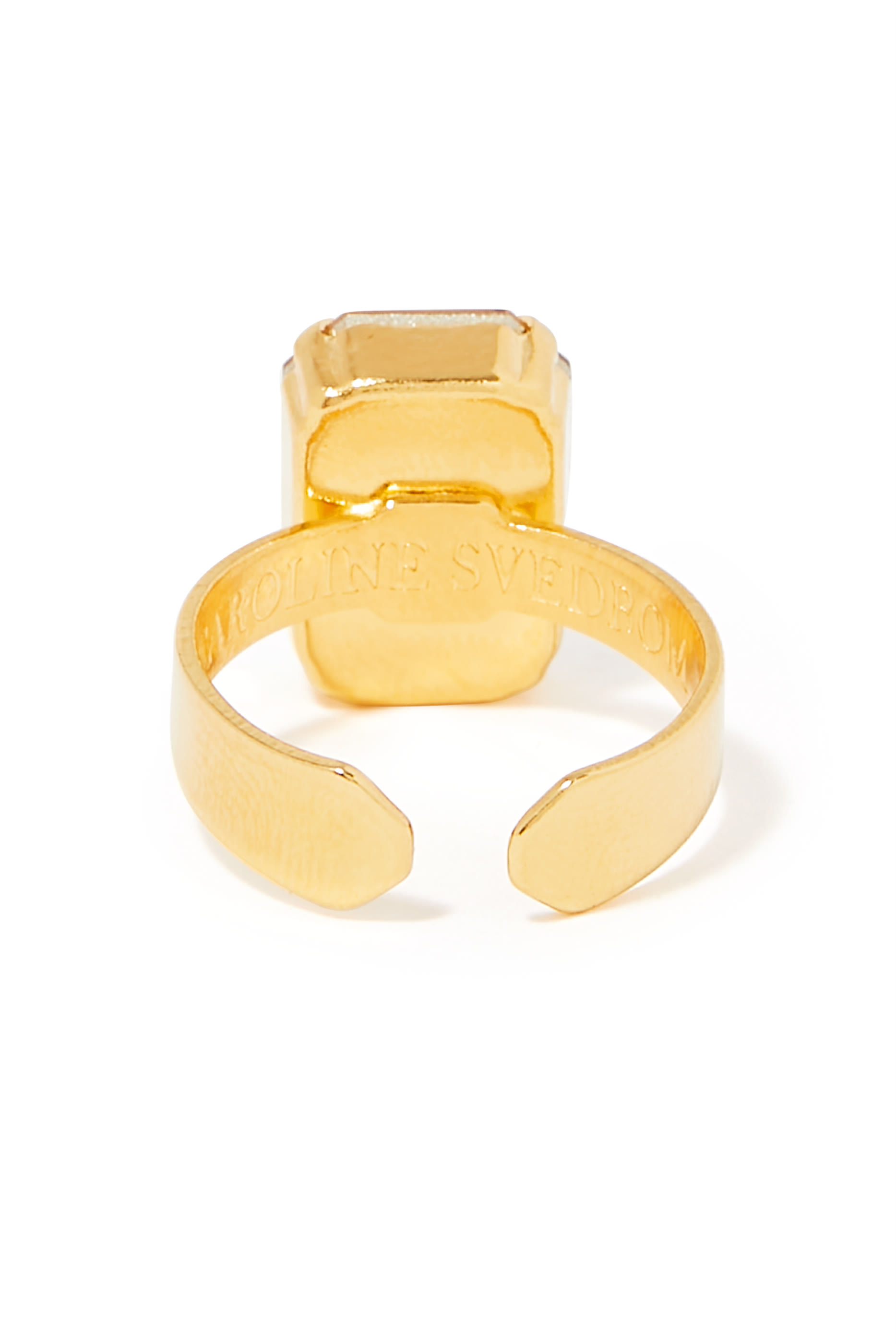 Lydia Ring, 18k Gold-Plated Metal & Swarovski Crystals