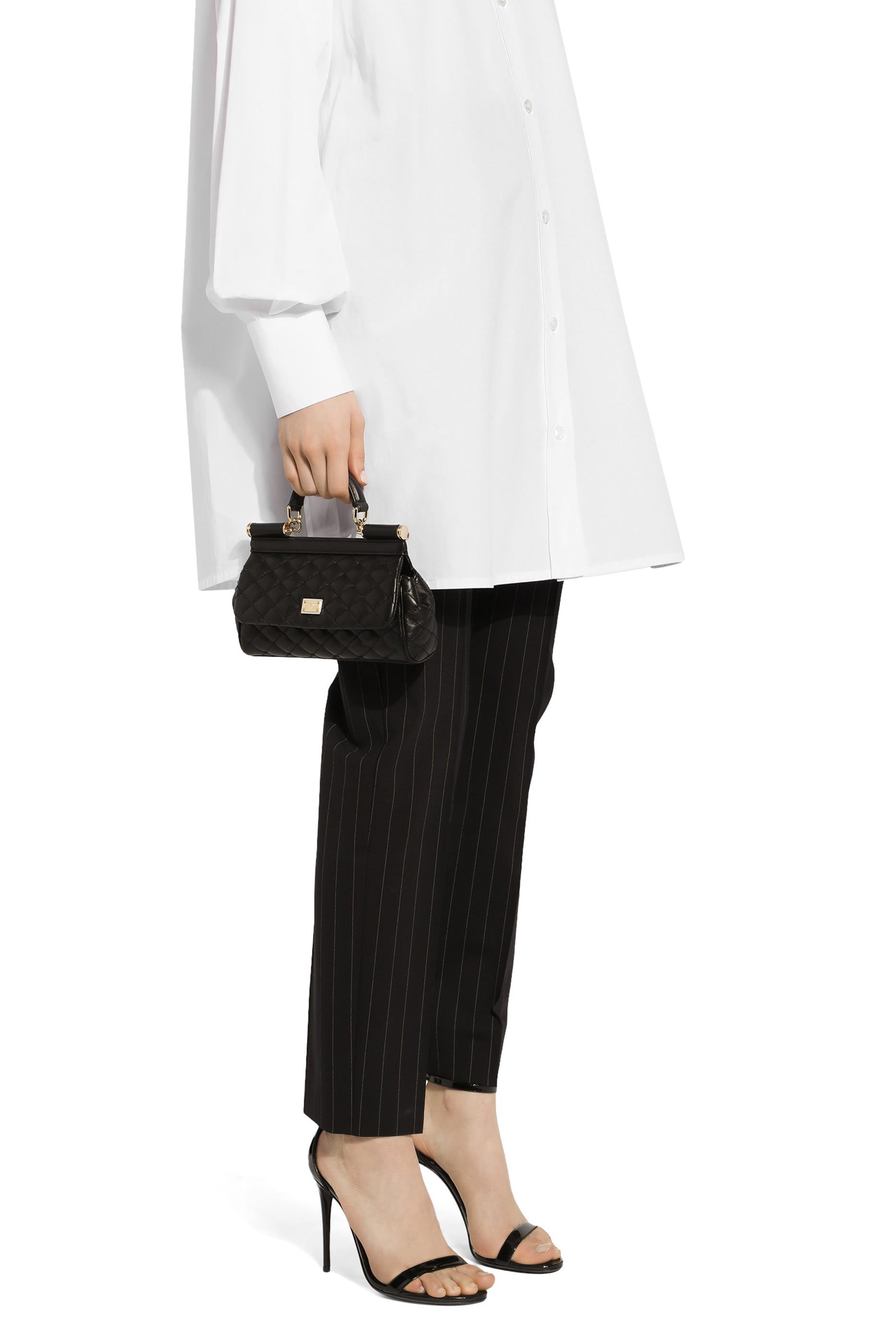 Small Sicily Quilted Nappa Leather Handbag