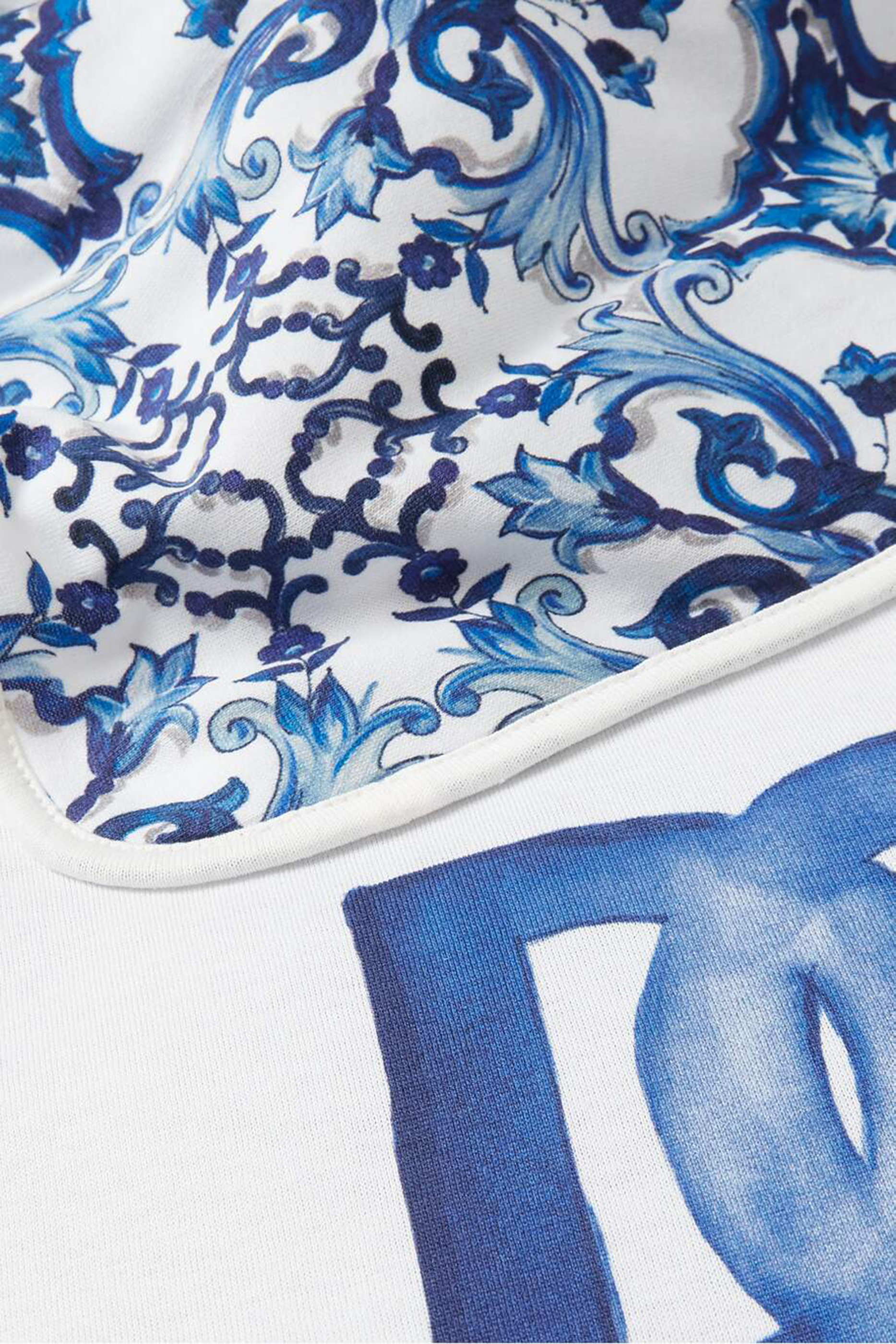 Kids Majolica-Print Jersey Blanket