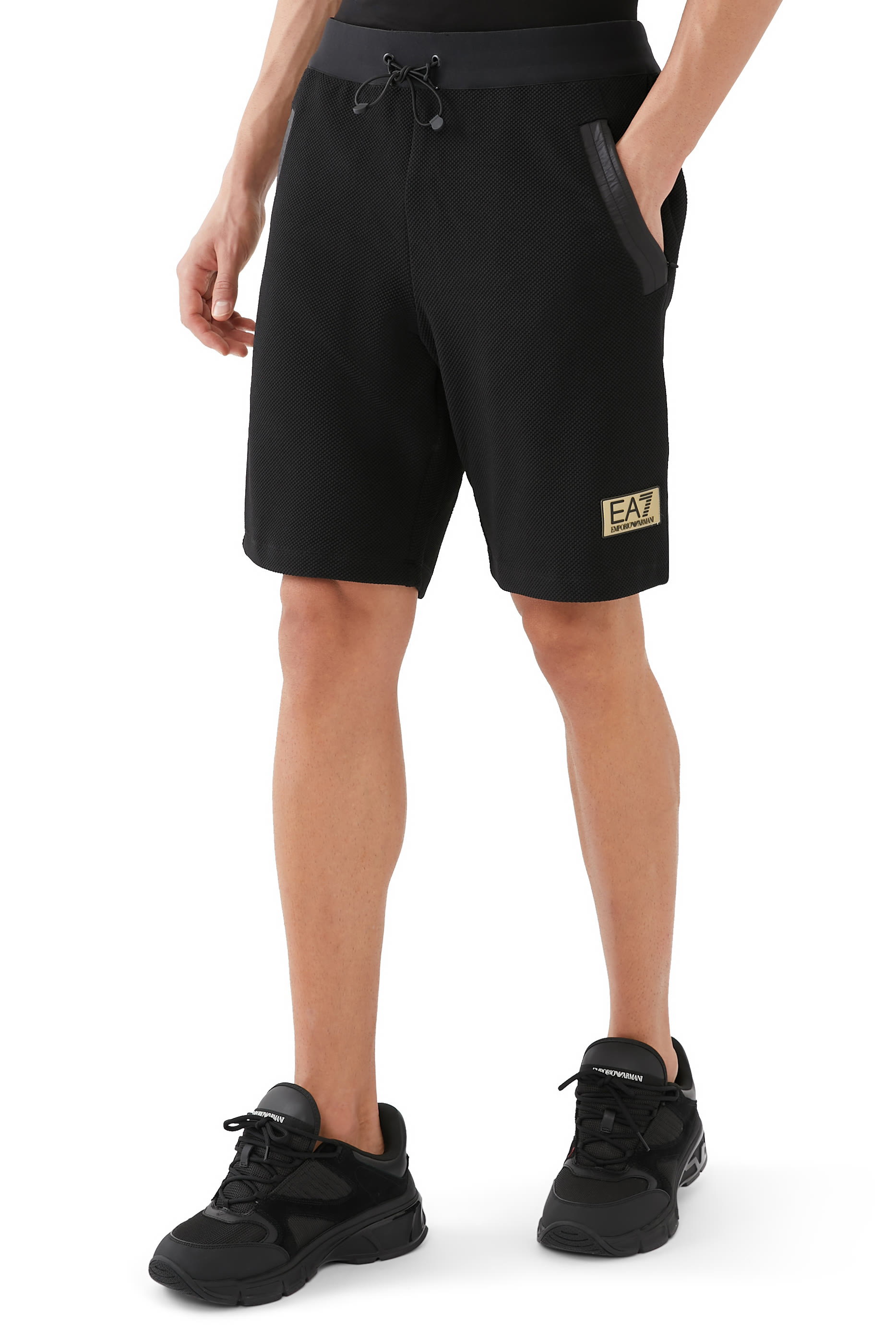 EA7 Logo Pique Shorts