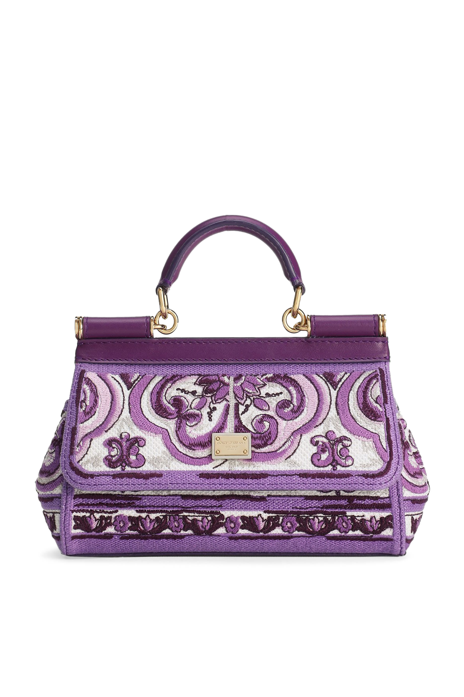 Small Sicily Handbag with Majolica Embroidery