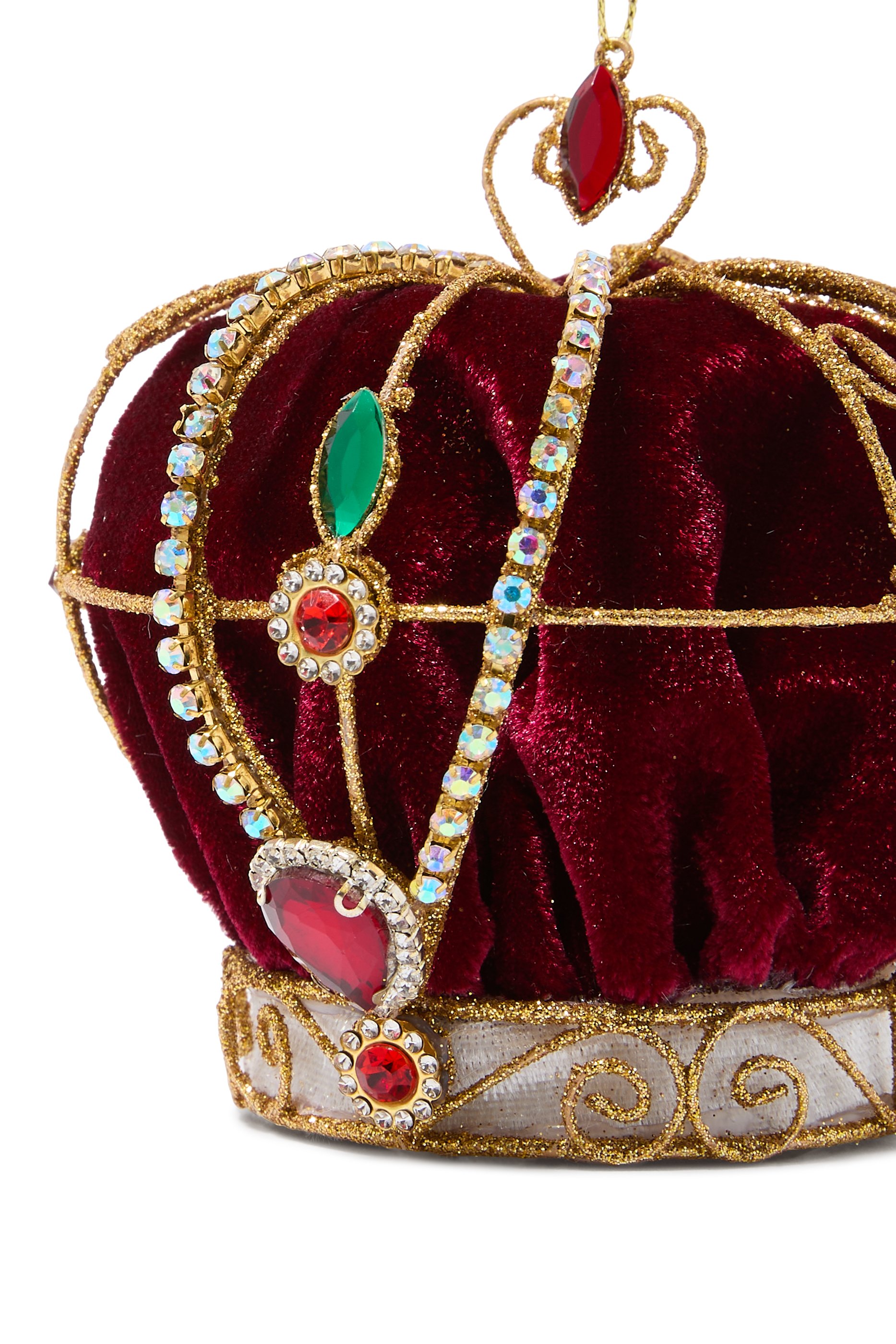 Velvet Jewel Crown Ornament