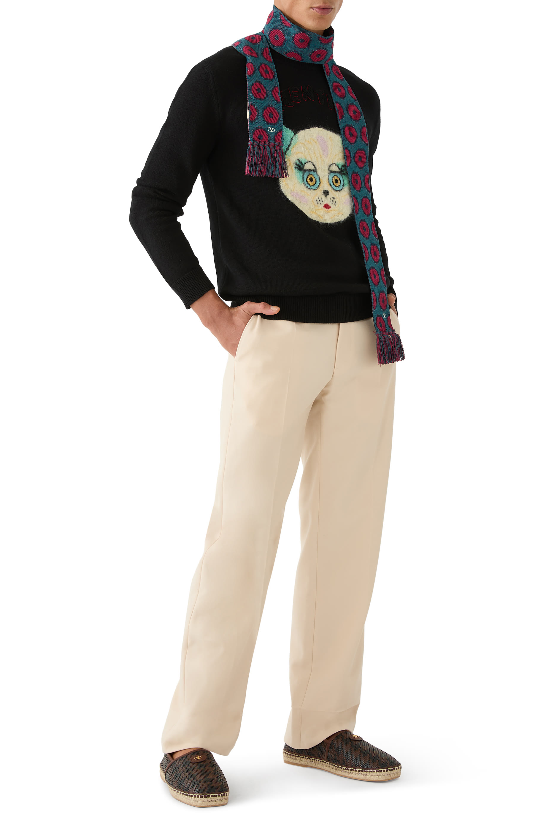 Turn-Ups Gabardine Pants