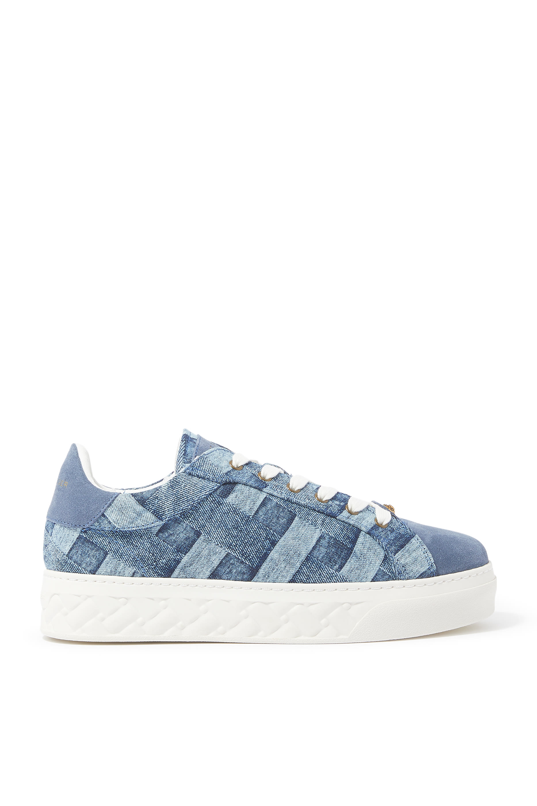 Kensington Denim Patchwork Cupsole Sneakers