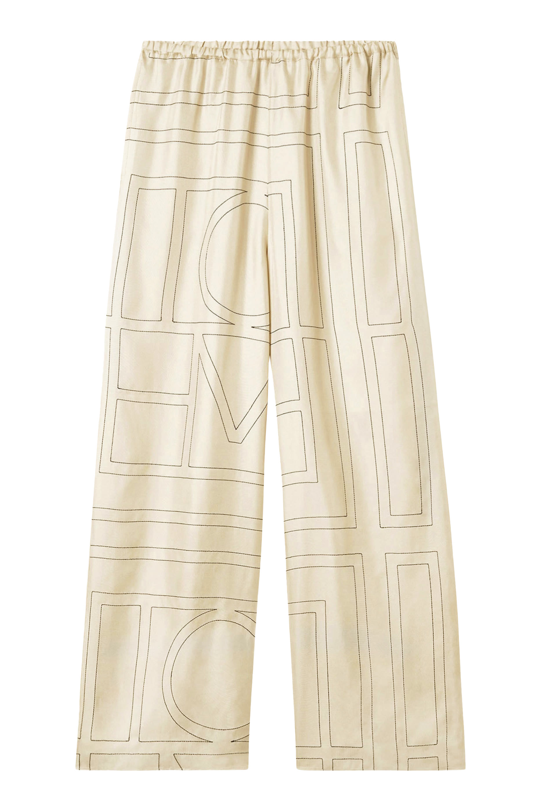 Monogram Silk Pants