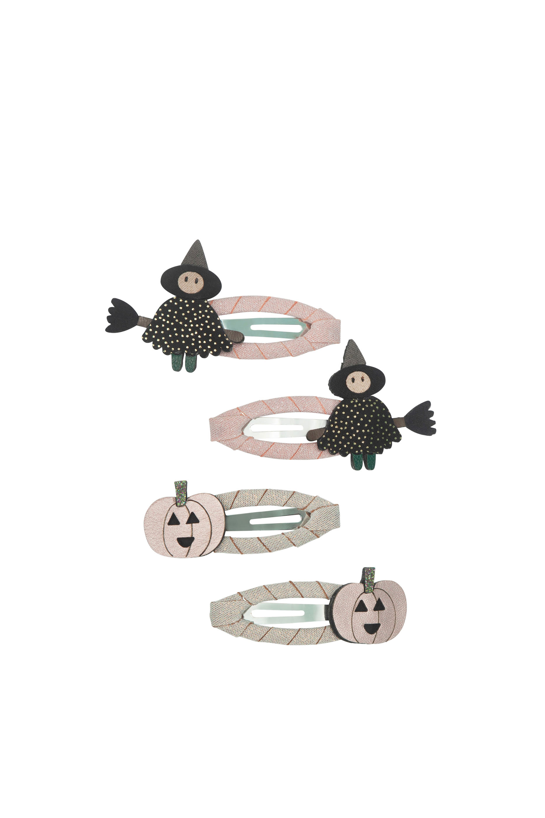 Kids Witch and Pumpkin Clips