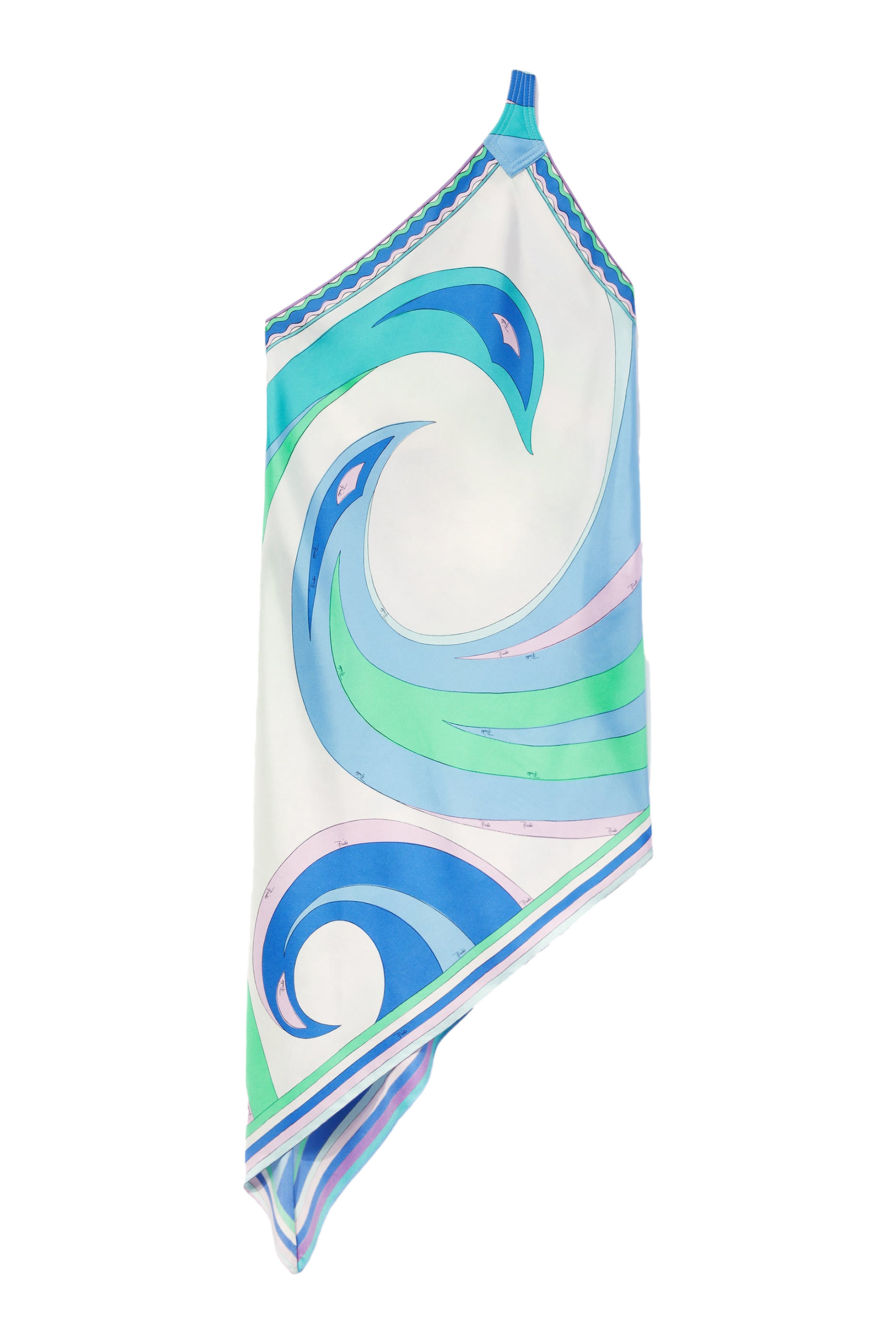 Cigni-Print Asymmetric Dress